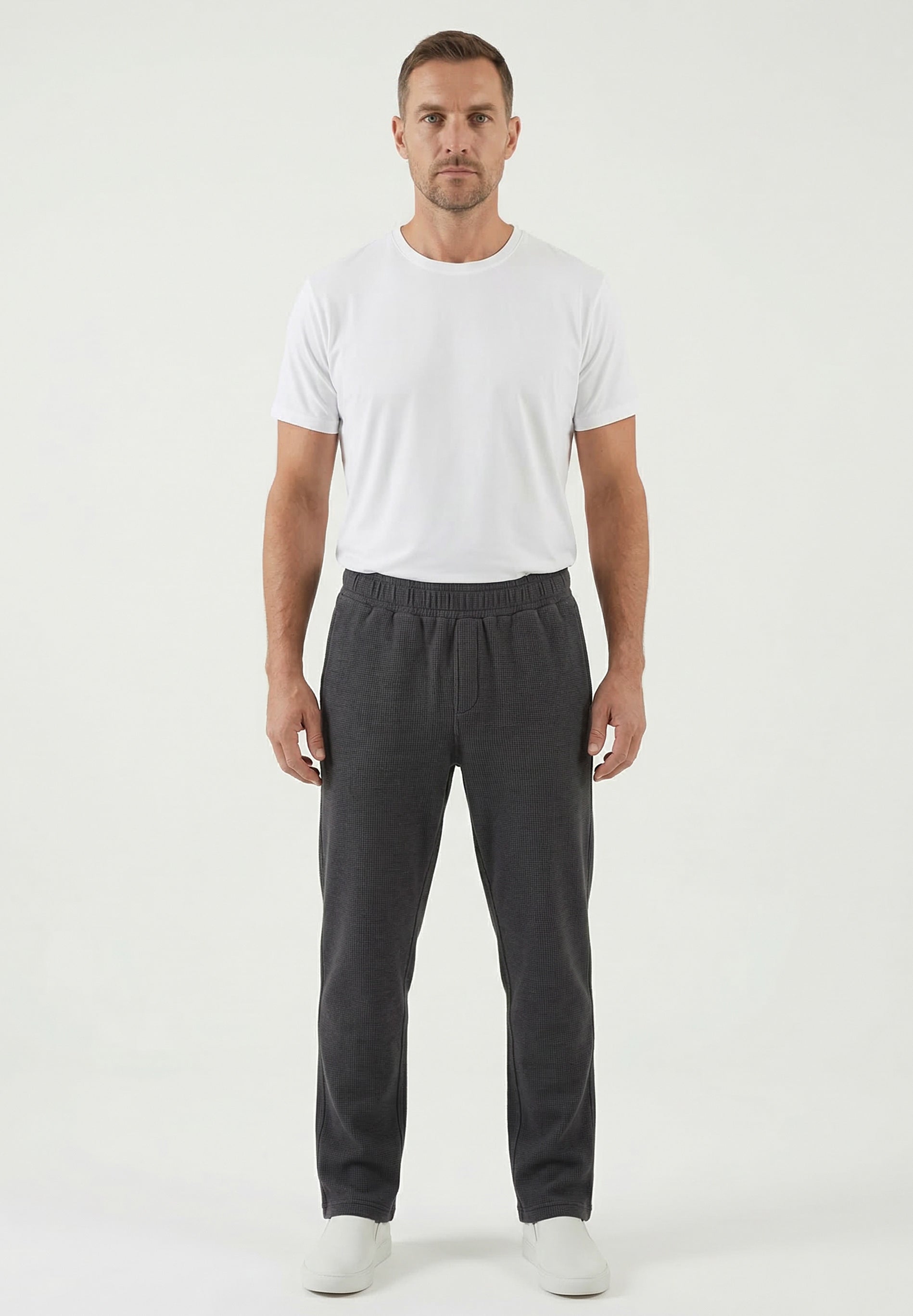 POZZAN | Waffel Jogginghose aus Bio-Baumwolle & recyceltem Polyester