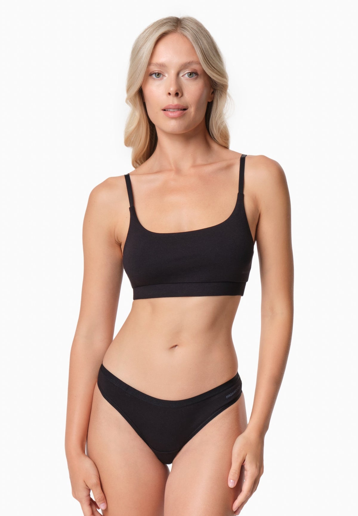 BELEEN Damen Bralette Bio-Baumwolle und TENCEL™ Modal – Black