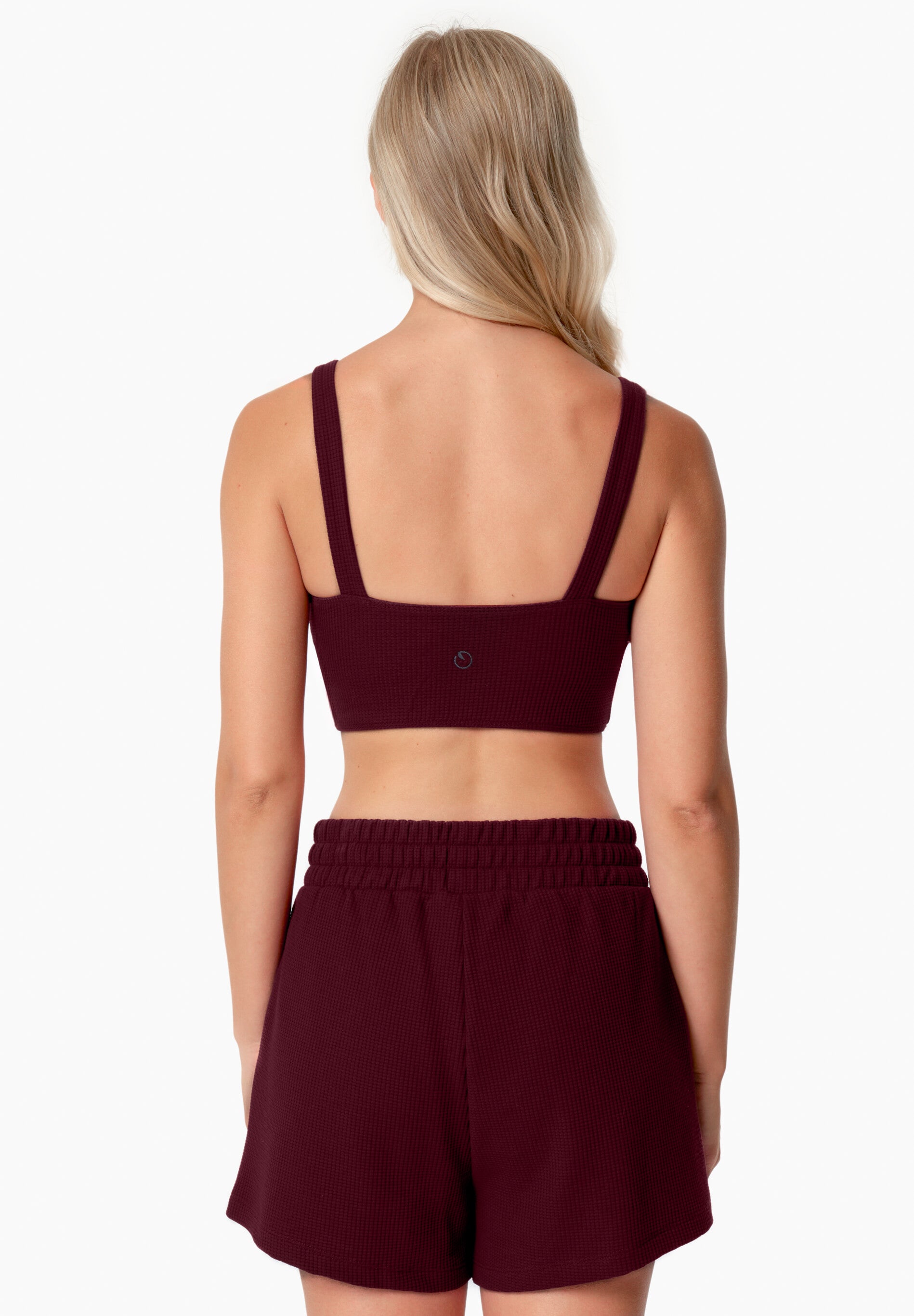 BELLA | Waffel Crop Top aus Bio-Baumwolle und recyceltem Polyester