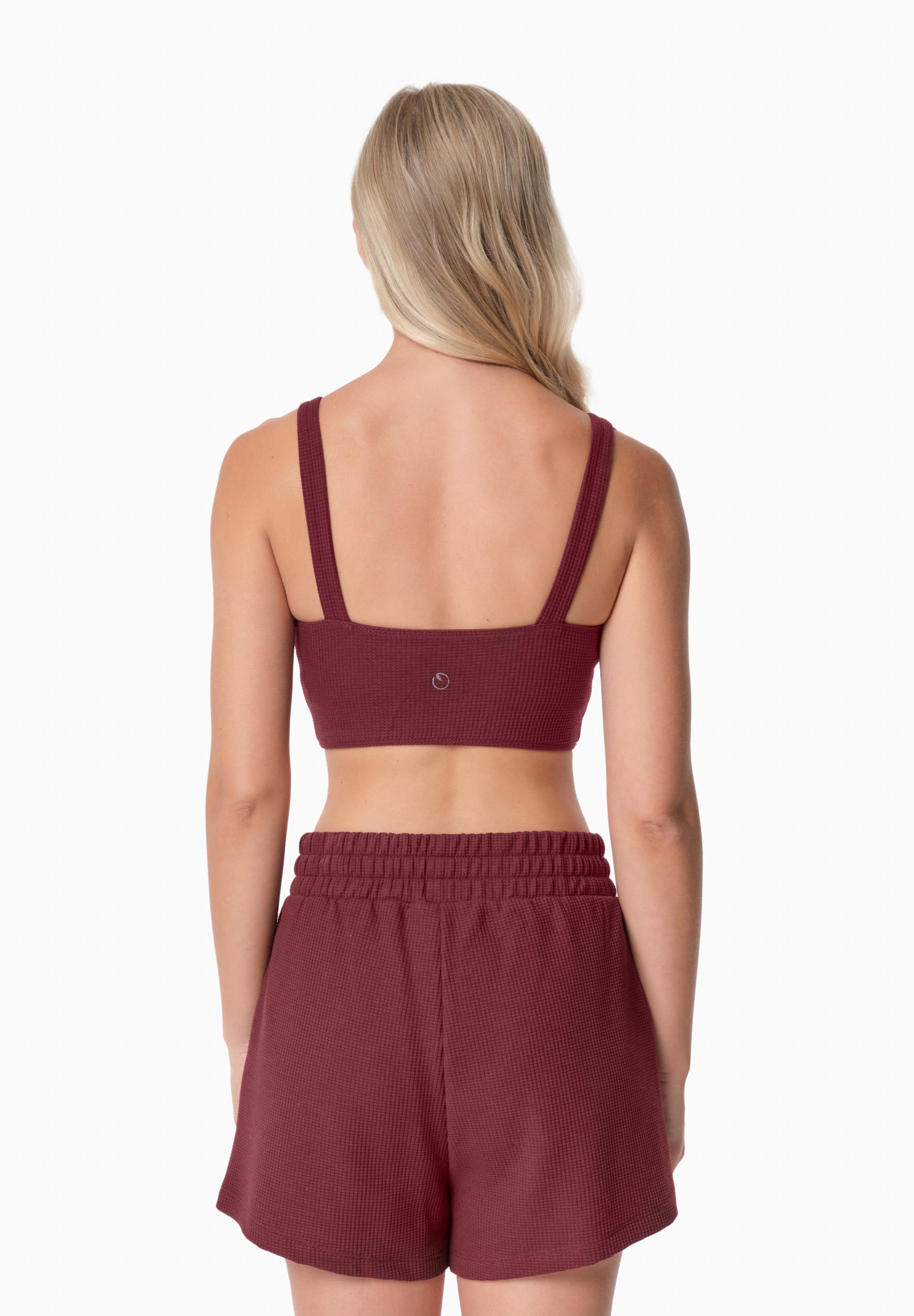 BELLA | Waffel Crop Top aus Bio-Baumwolle und recyceltem Polyester