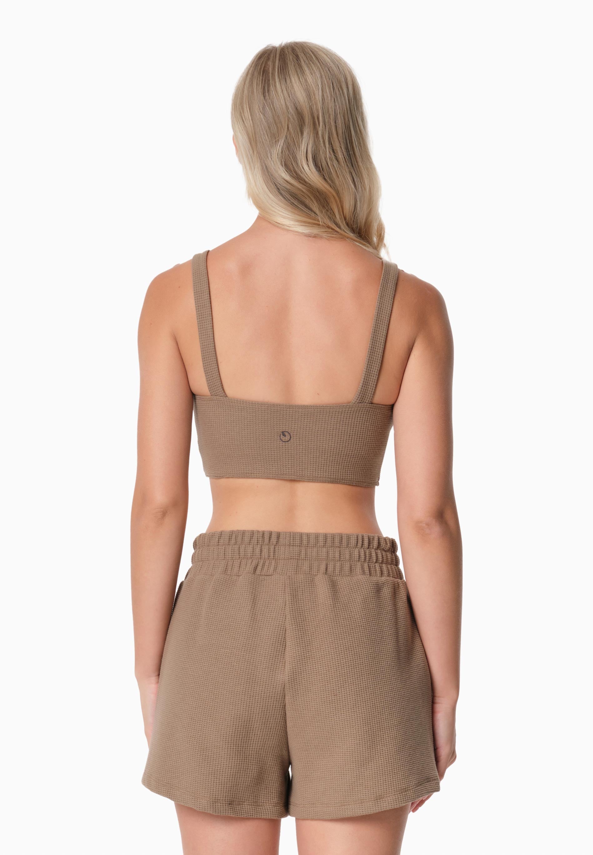 BELLA | Waffel Crop Top aus Bio-Baumwolle und recyceltem Polyester
