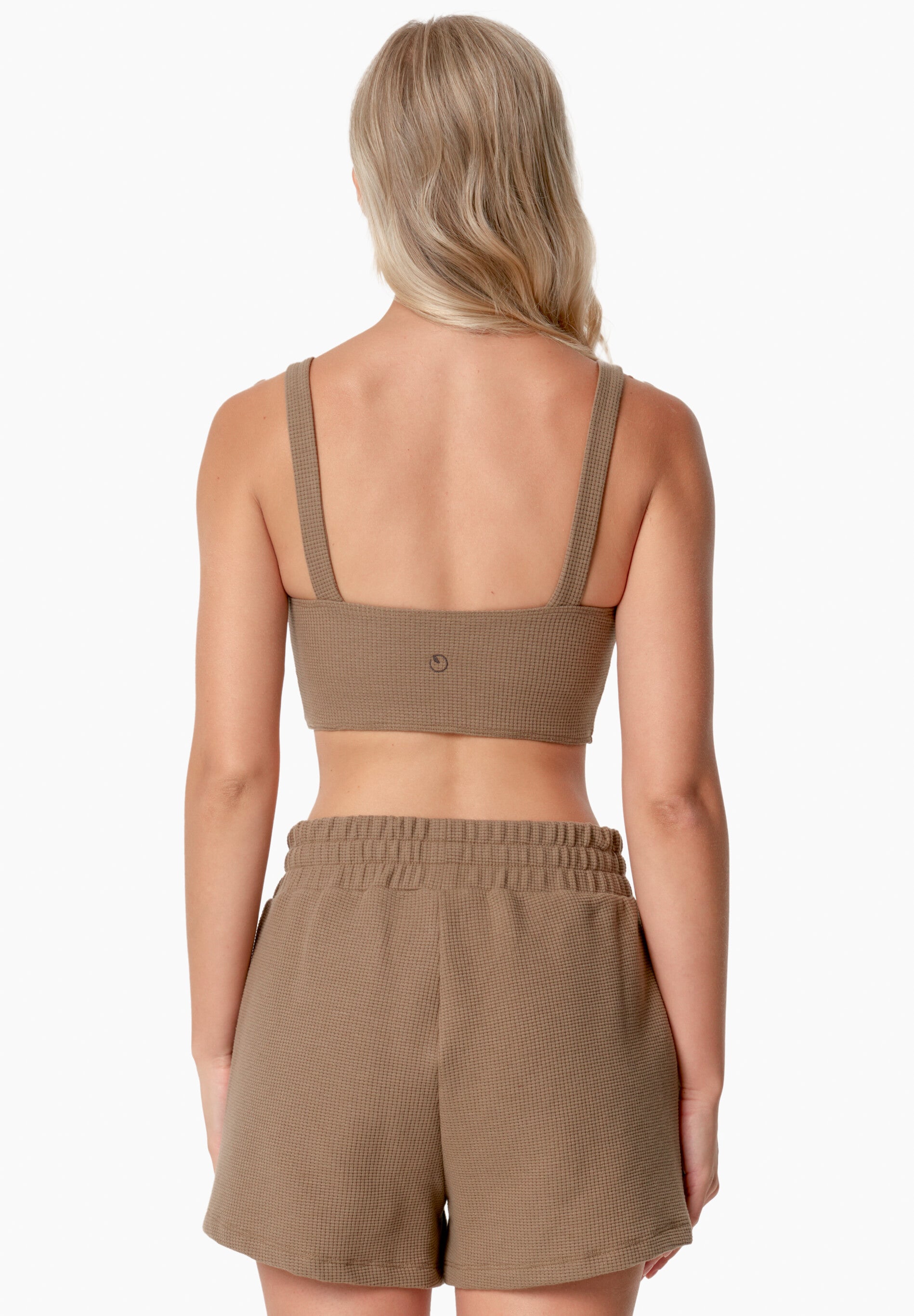 BELLA | Waffel Crop Top aus Bio-Baumwolle und recyceltem Polyester