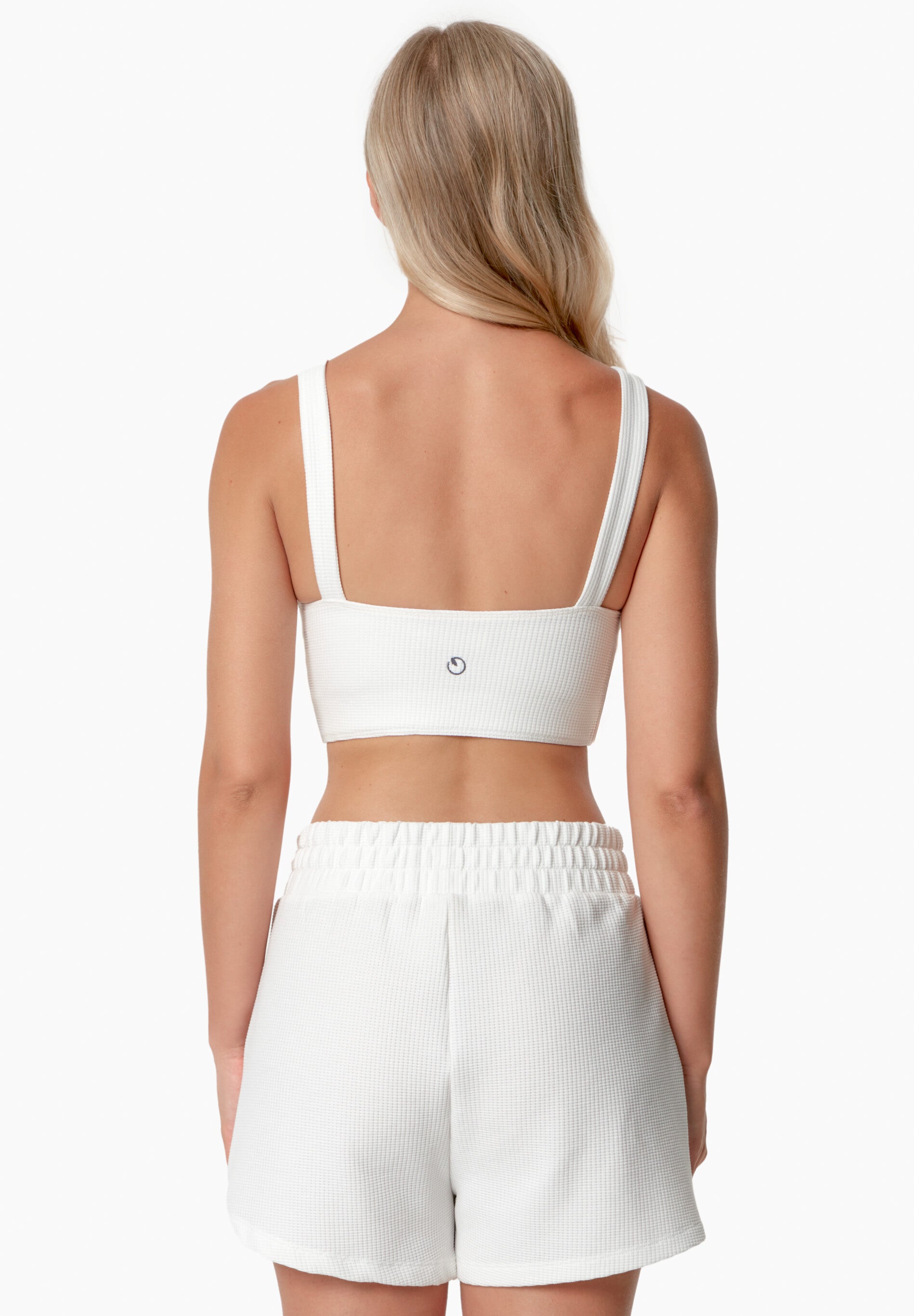BELLA | Waffel Crop Top aus Bio-Baumwolle und recyceltem Polyester