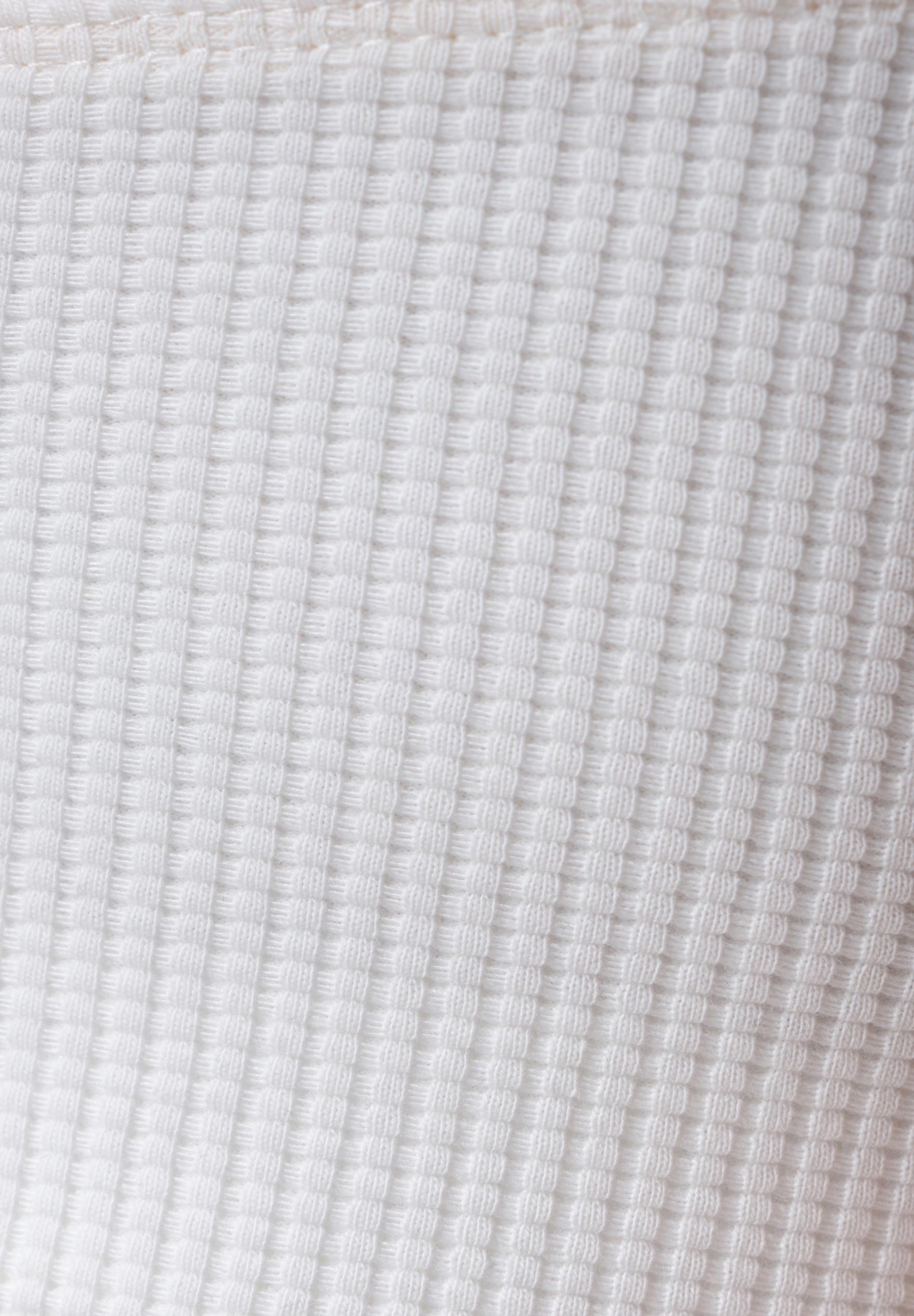 BELLA | Waffel Crop Top aus Bio-Baumwolle und recyceltem Polyester