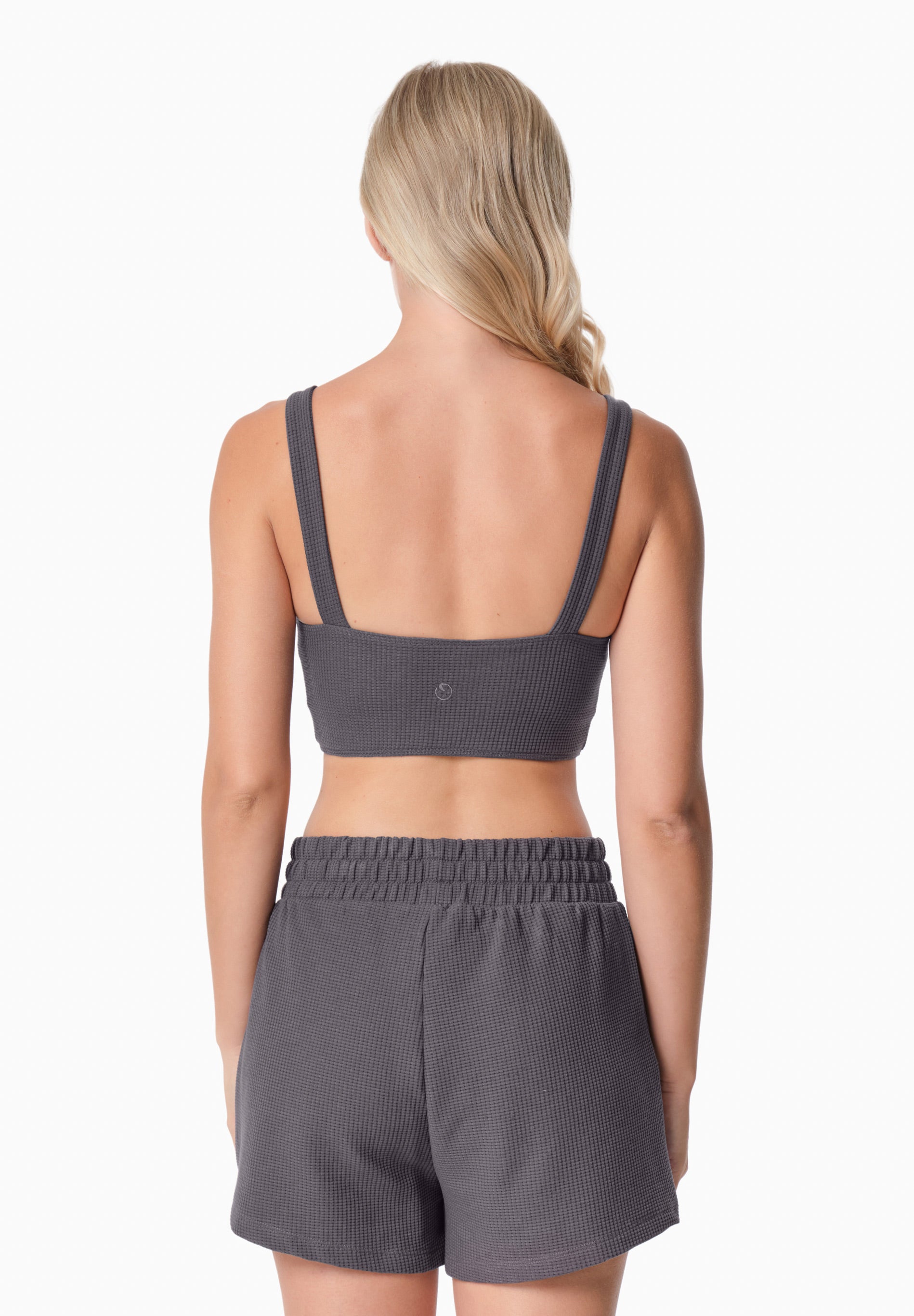 BELLA | Waffel Crop Top aus Bio-Baumwolle und recyceltem Polyester
