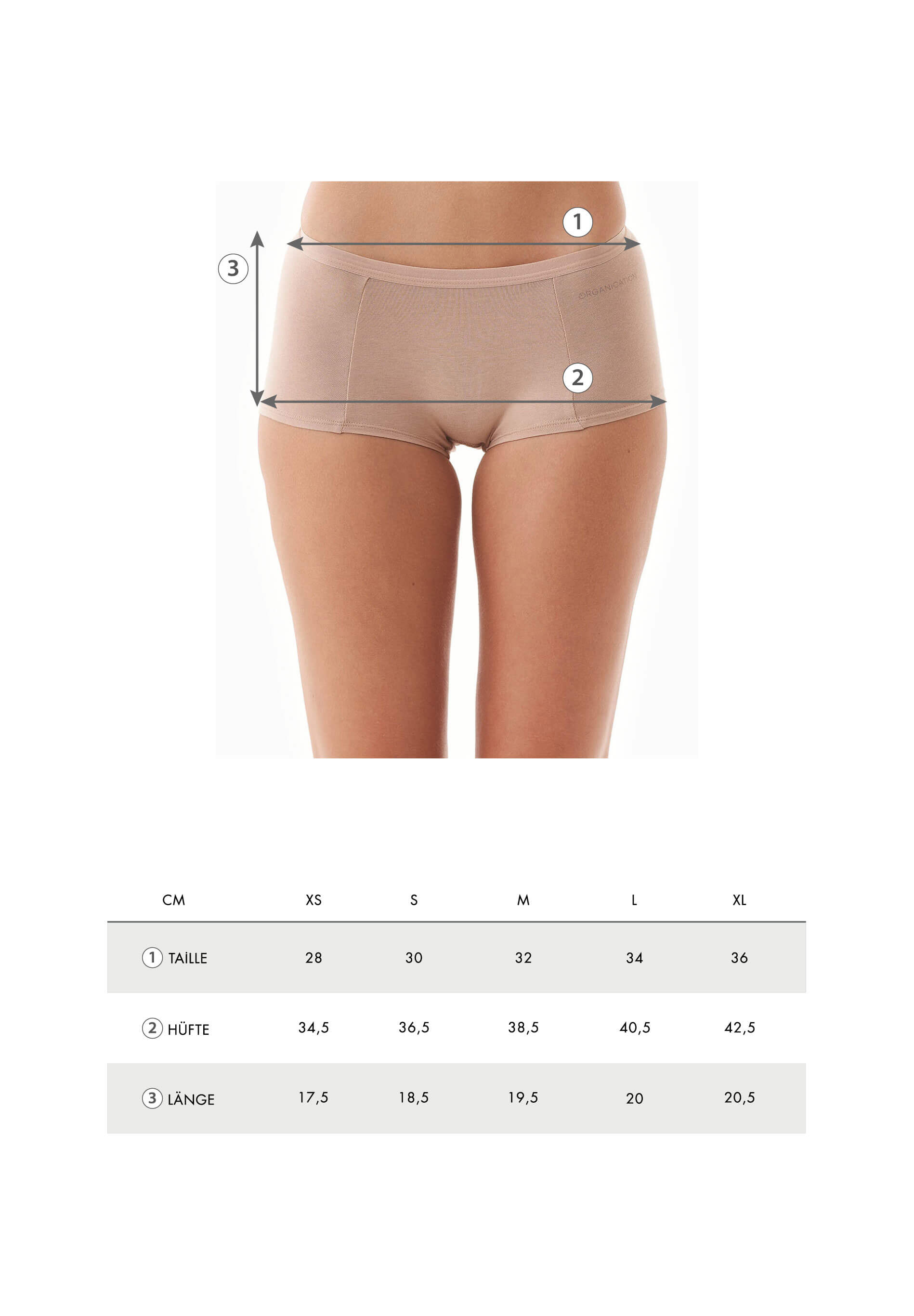 BLAIRE | Boyshorts Panty aus Bio-Baumwolle und TENCEL™ Modal-Mix im 3er-Pack