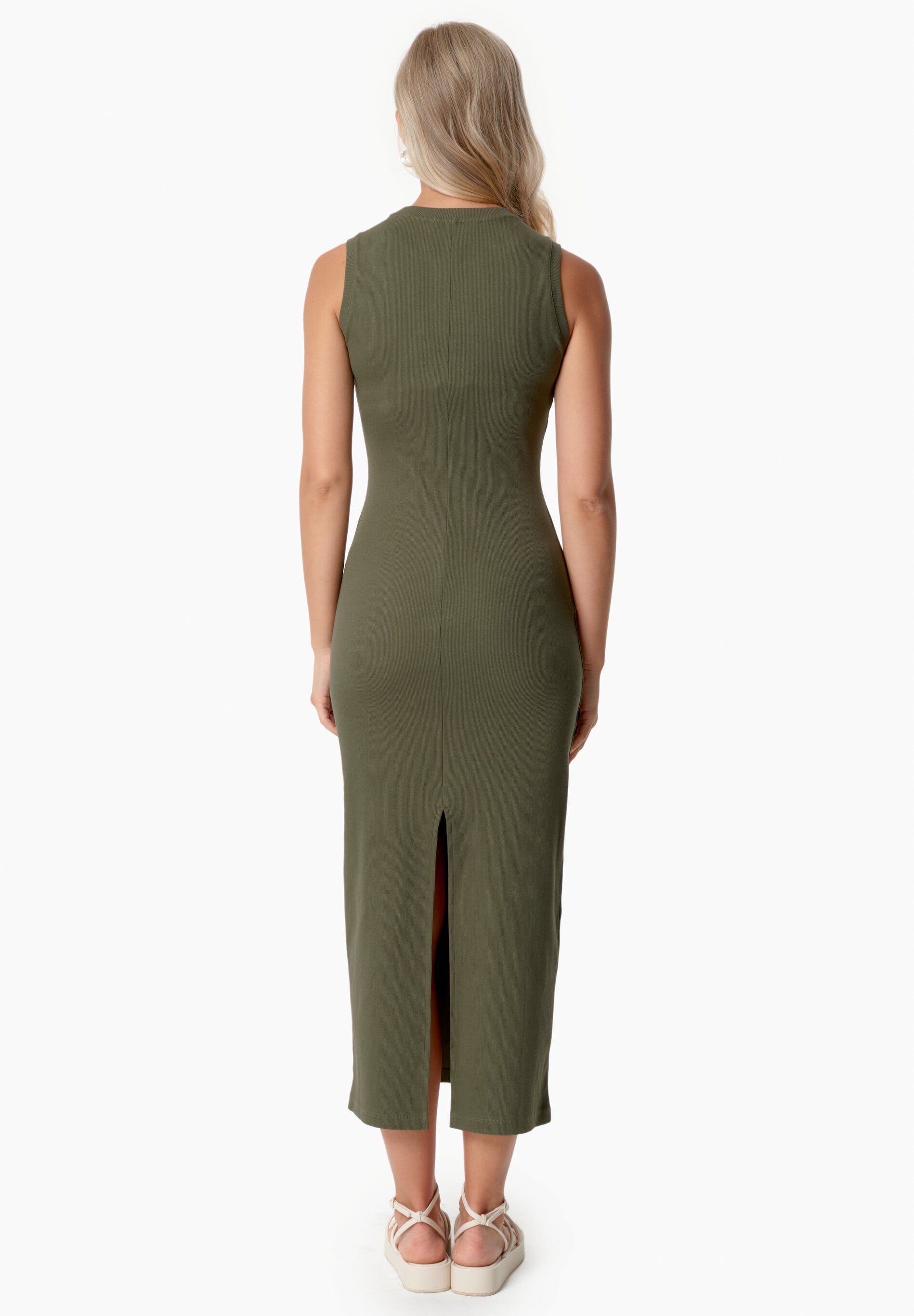 DURRU | Geripptes Kleid aus Bio-Baumwolle