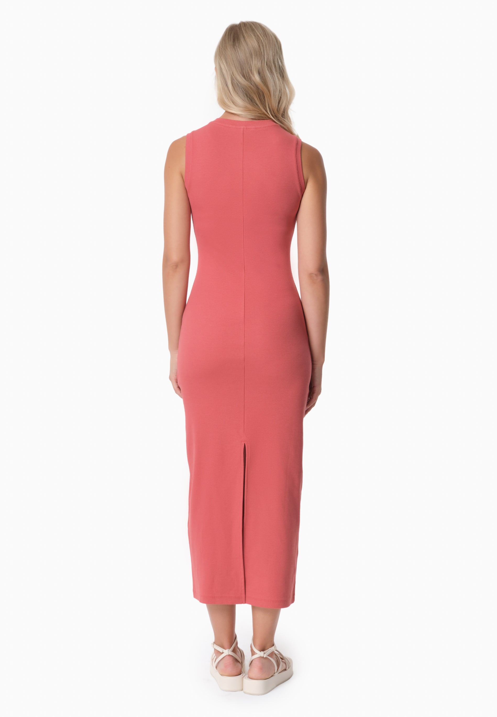 DURRU | Geripptes Kleid aus Bio-Baumwolle