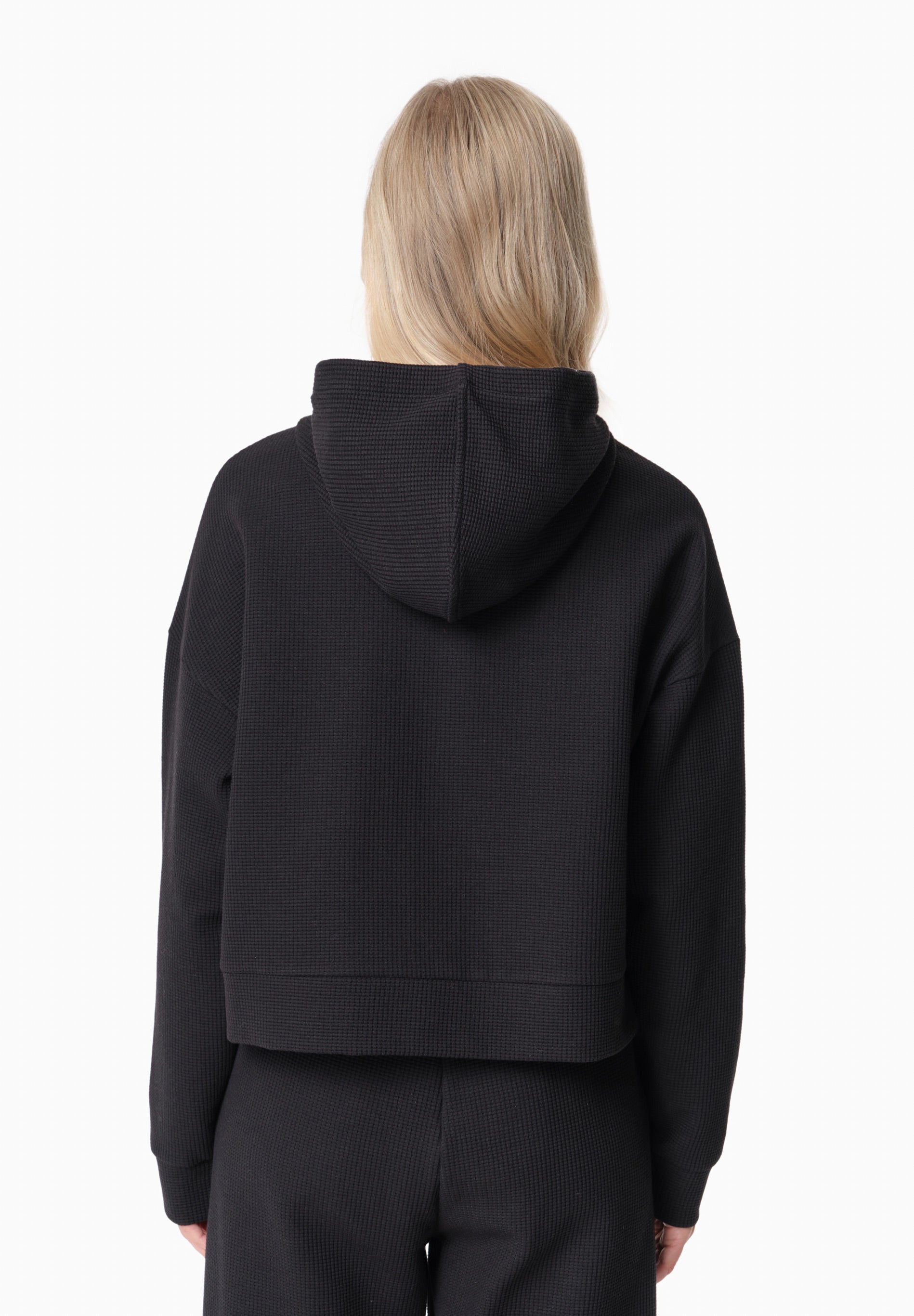 HANNA | Waffel Hoodie aus Bio-Baumwolle und recyceltem Polyester