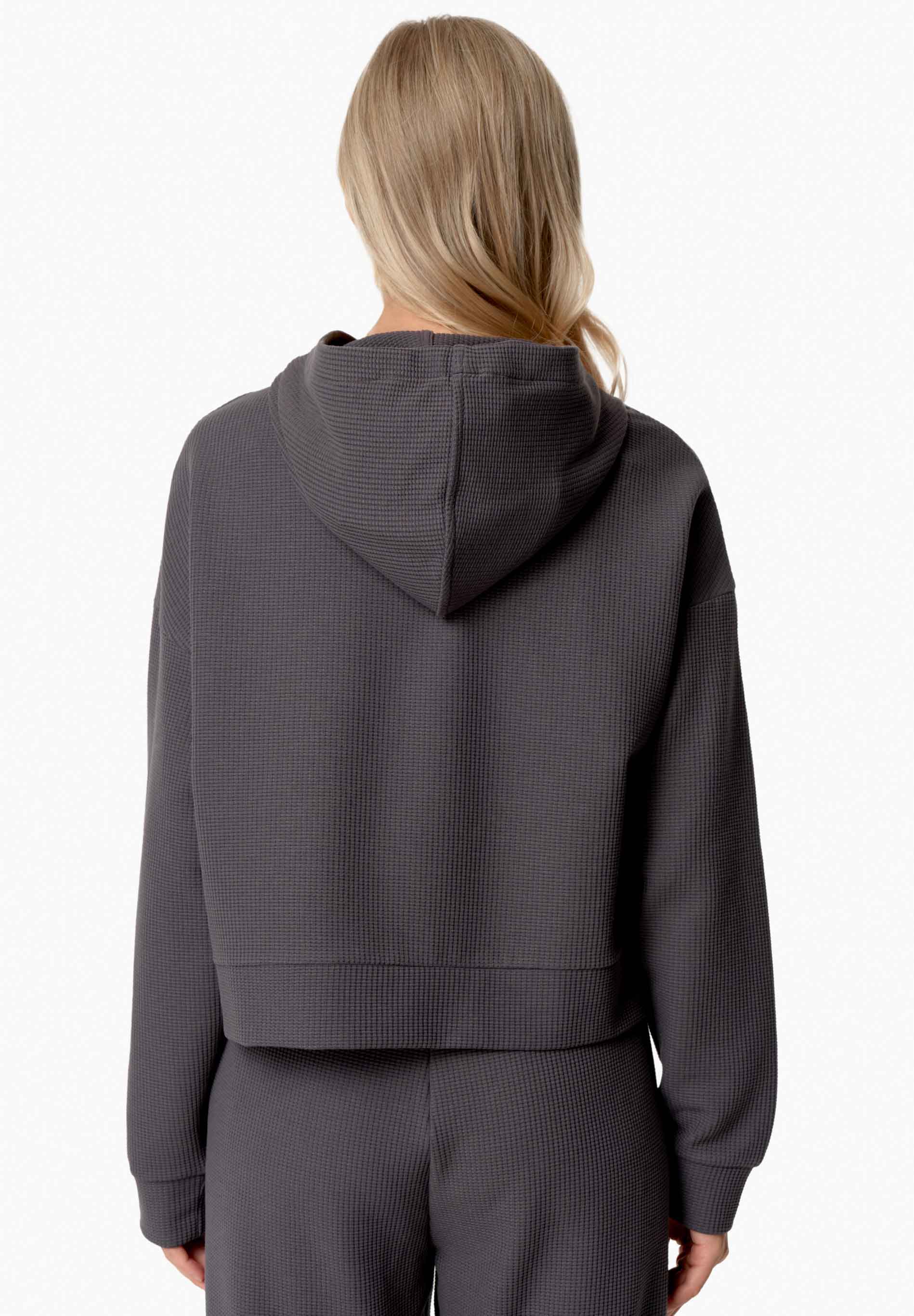 HANNA | Waffel Hoodie aus Bio-Baumwolle und recyceltem Polyester