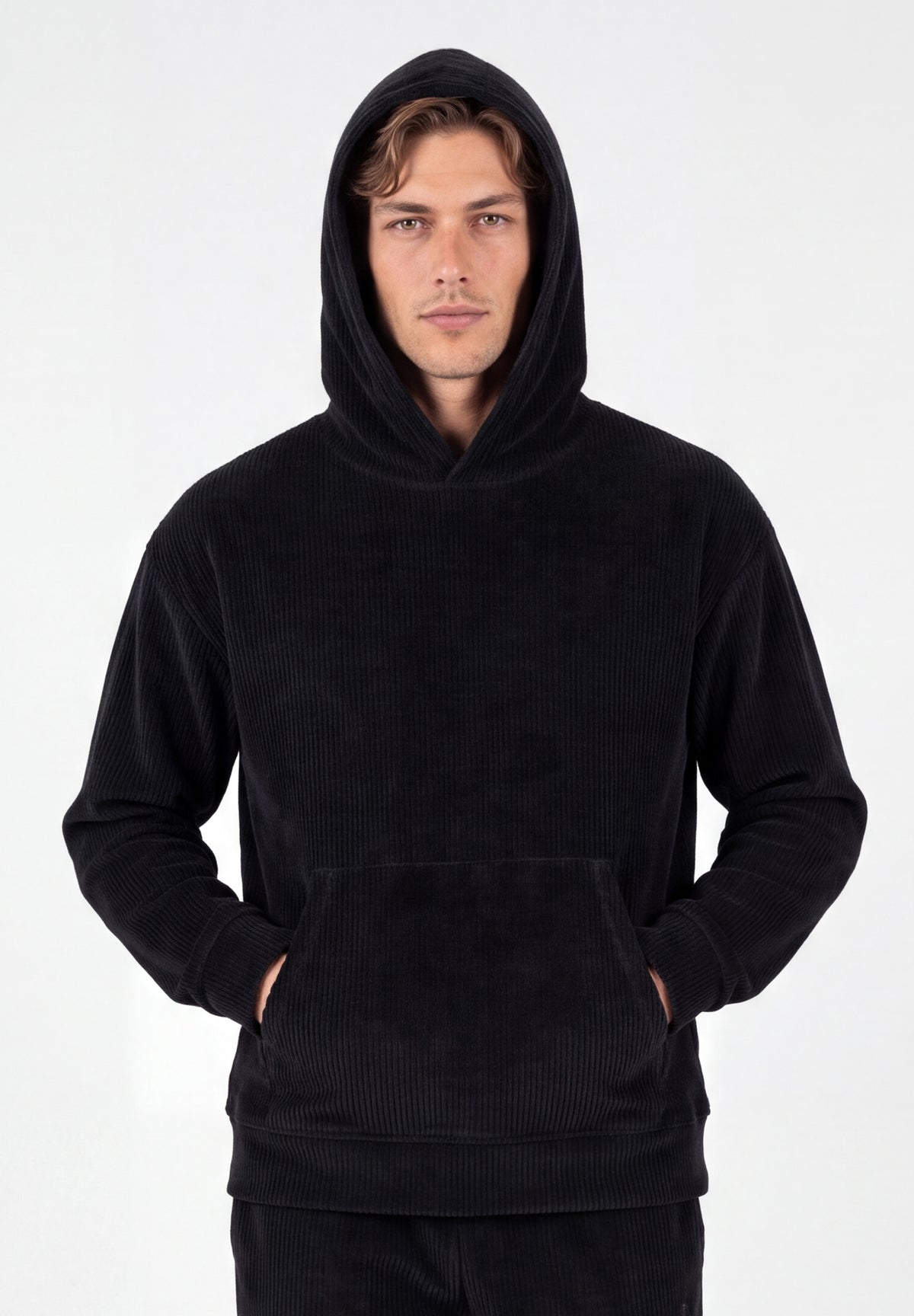 Cord-Hoodie aus Bio-Baumwolle