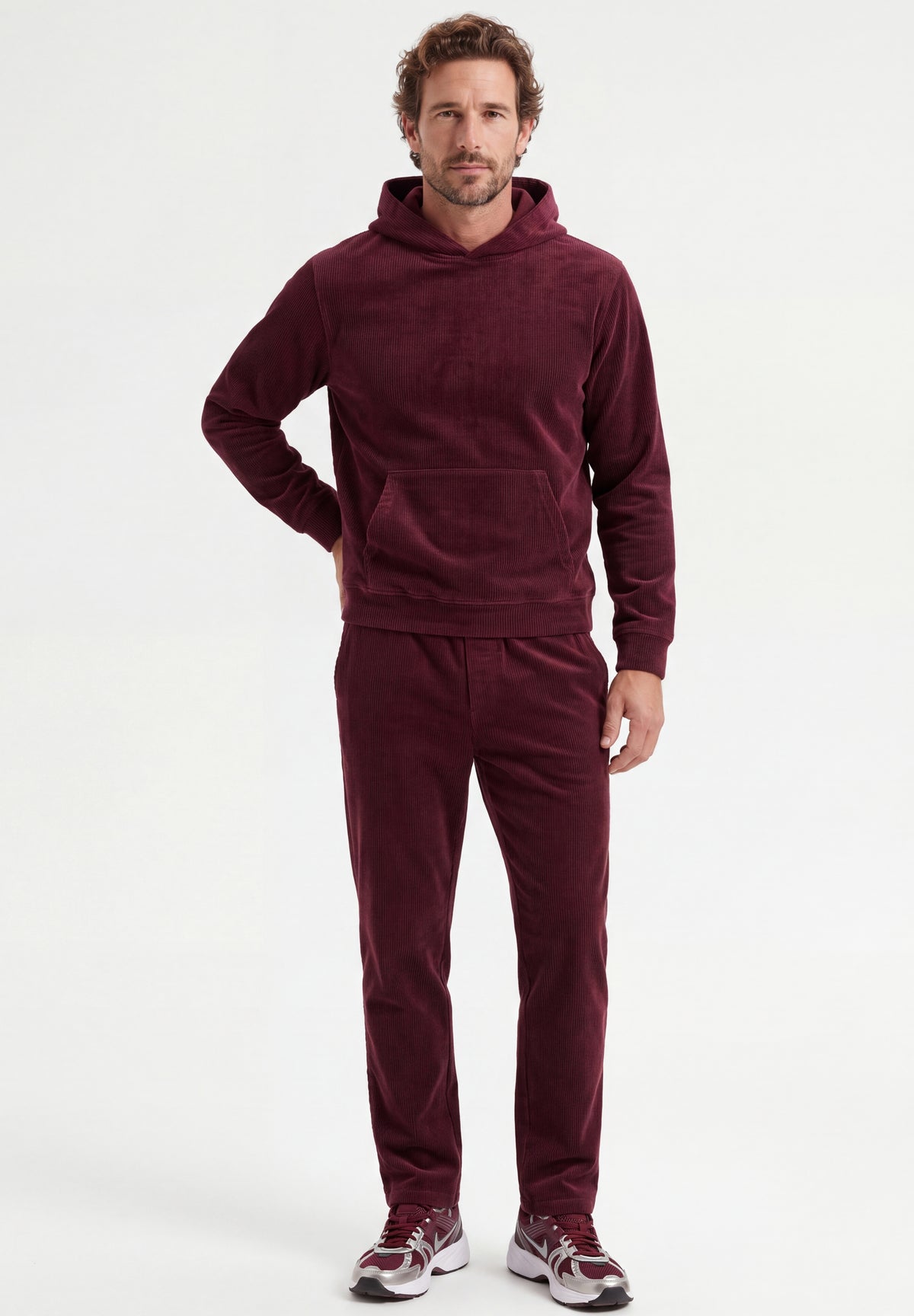HAROON | Cord-Hoodie aus Bio-Baumwolle