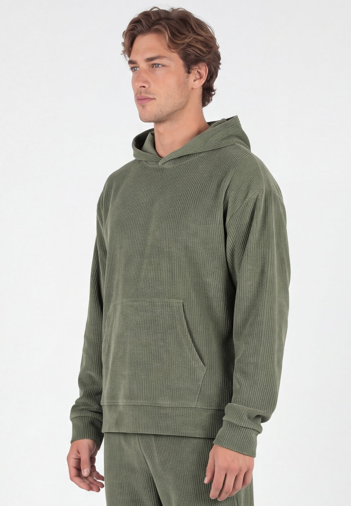 Cord-Hoodie aus Bio-Baumwolle