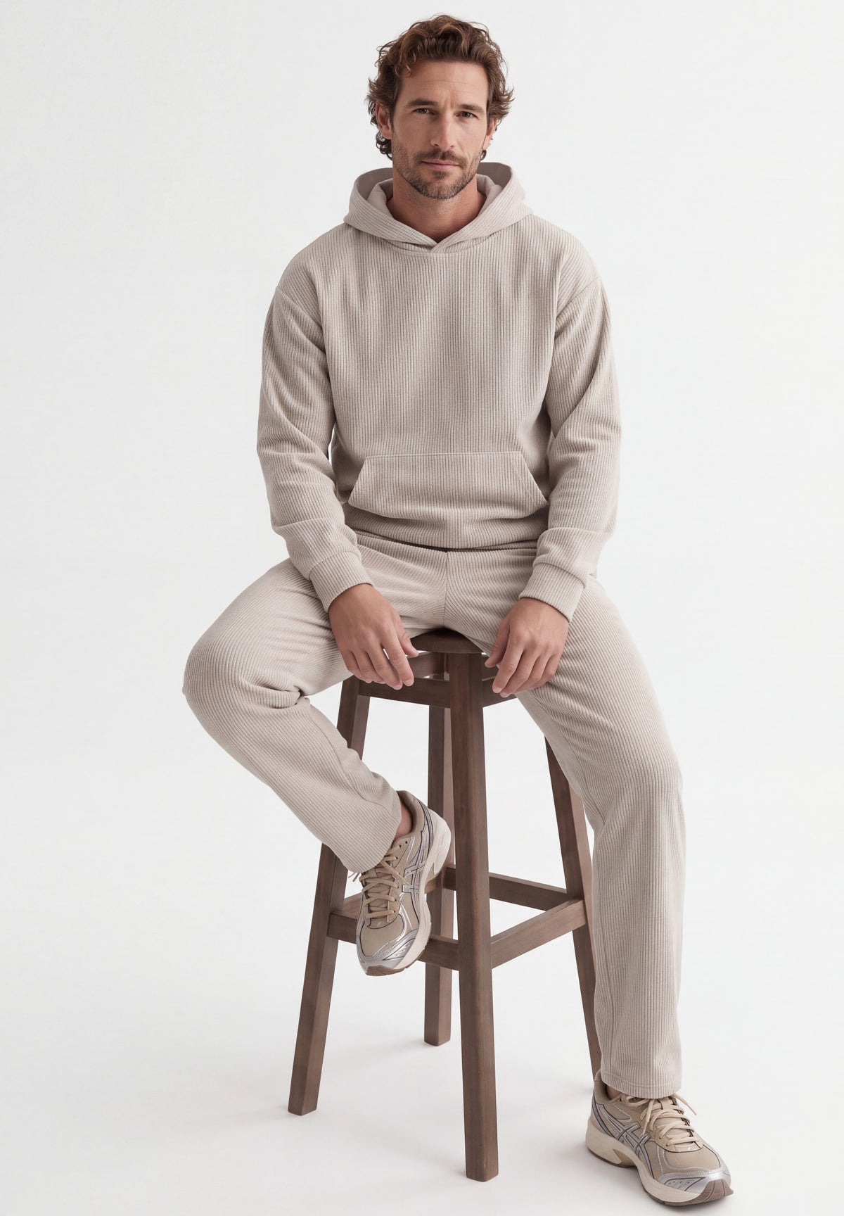 Cord-Hoodie aus Bio-Baumwolle