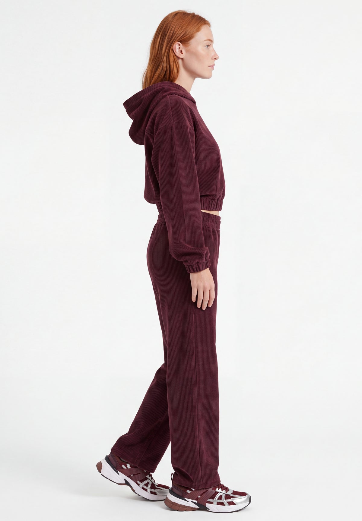 HARRIET | Cropped Cord-Hoodie aus Bio-Baumwolle