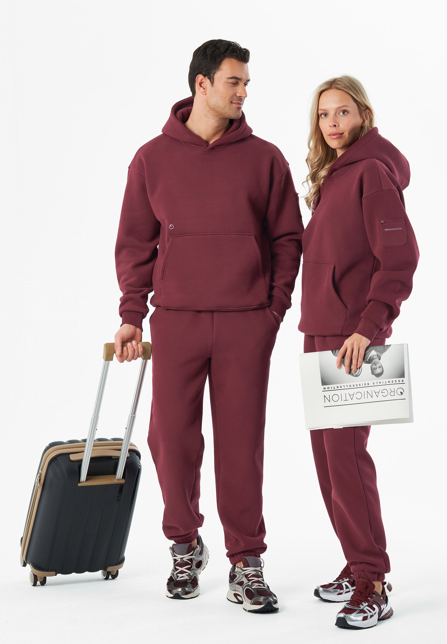 HARVINN | Essentials Travel Unisex Hoodie aus Bio-Baumwolle und recyceltem Polyester