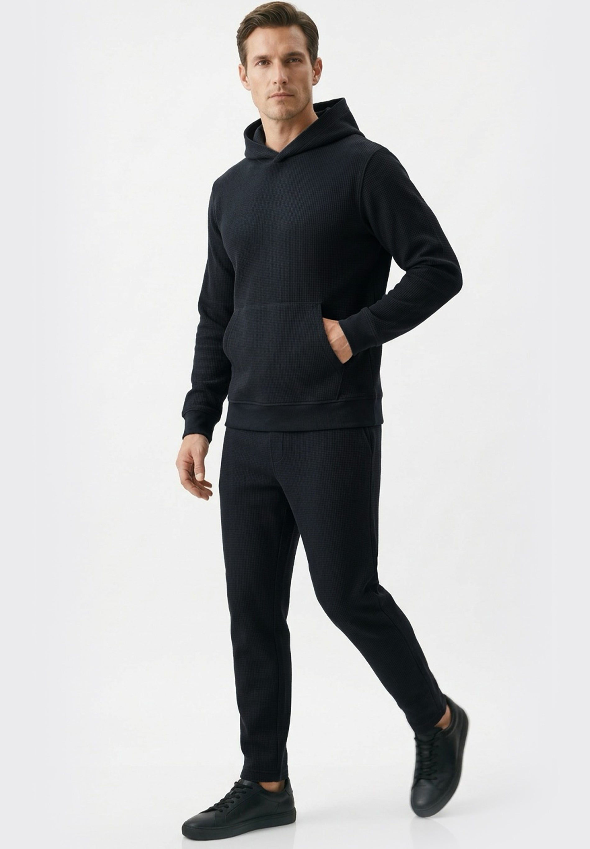 HECTORR | Waffel Hoodie aus Bio-Baumwolle & recyceltem Polyester