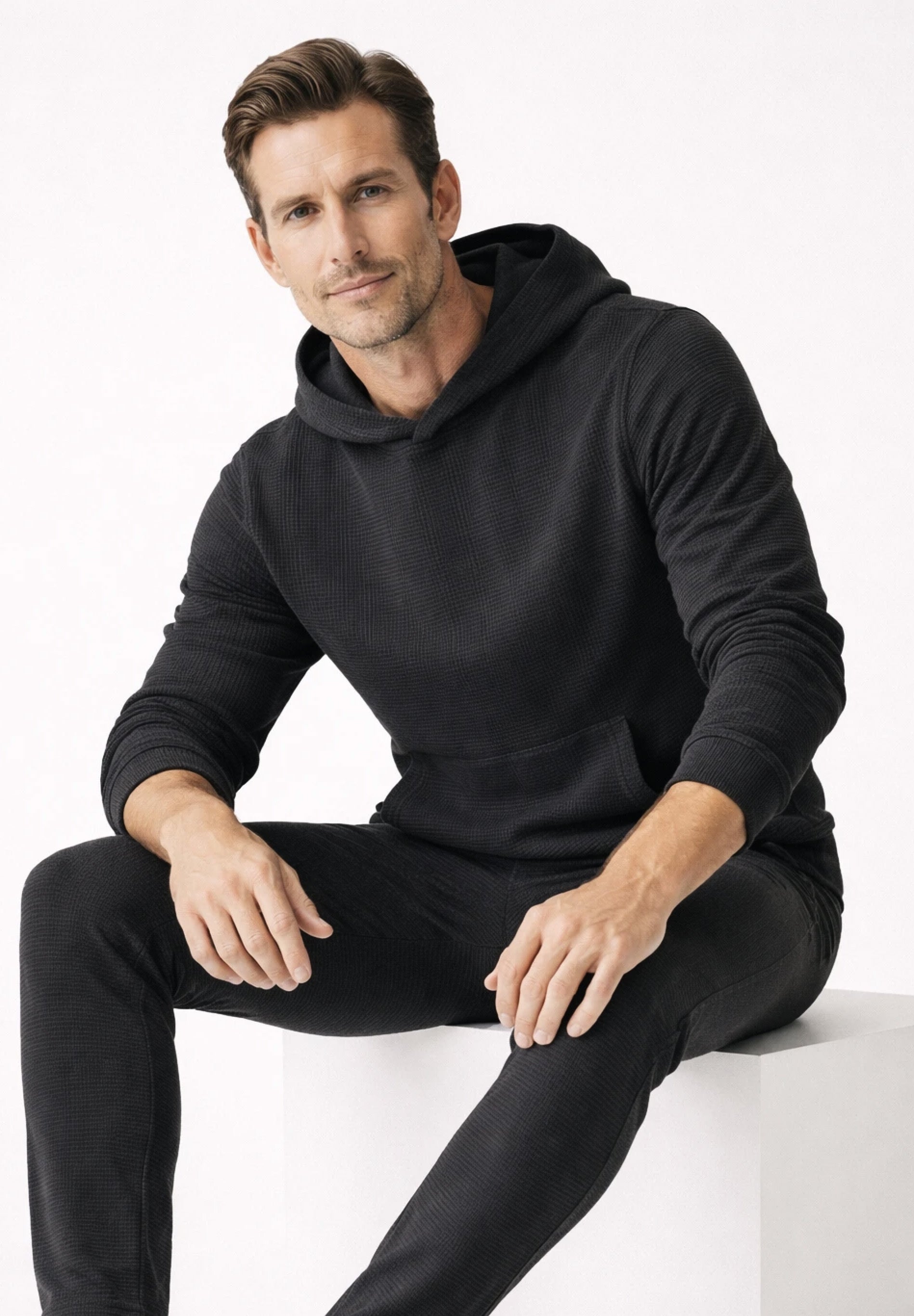 HECTORR | Waffel Hoodie aus Bio-Baumwolle & recyceltem Polyester