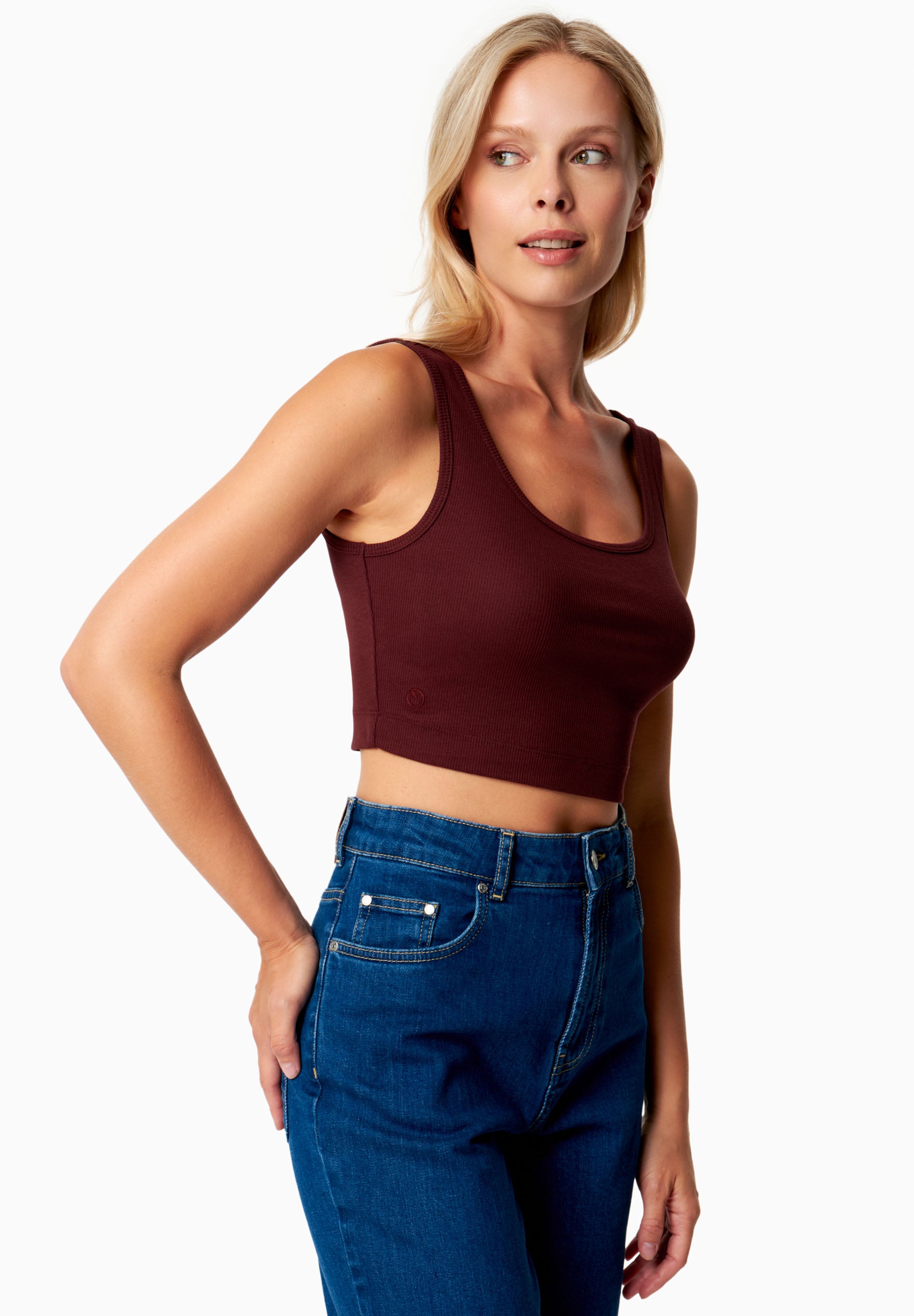 IRISS | Ripp-Crop-Top aus TENCEL™ Modal und Bio-Baumwolle