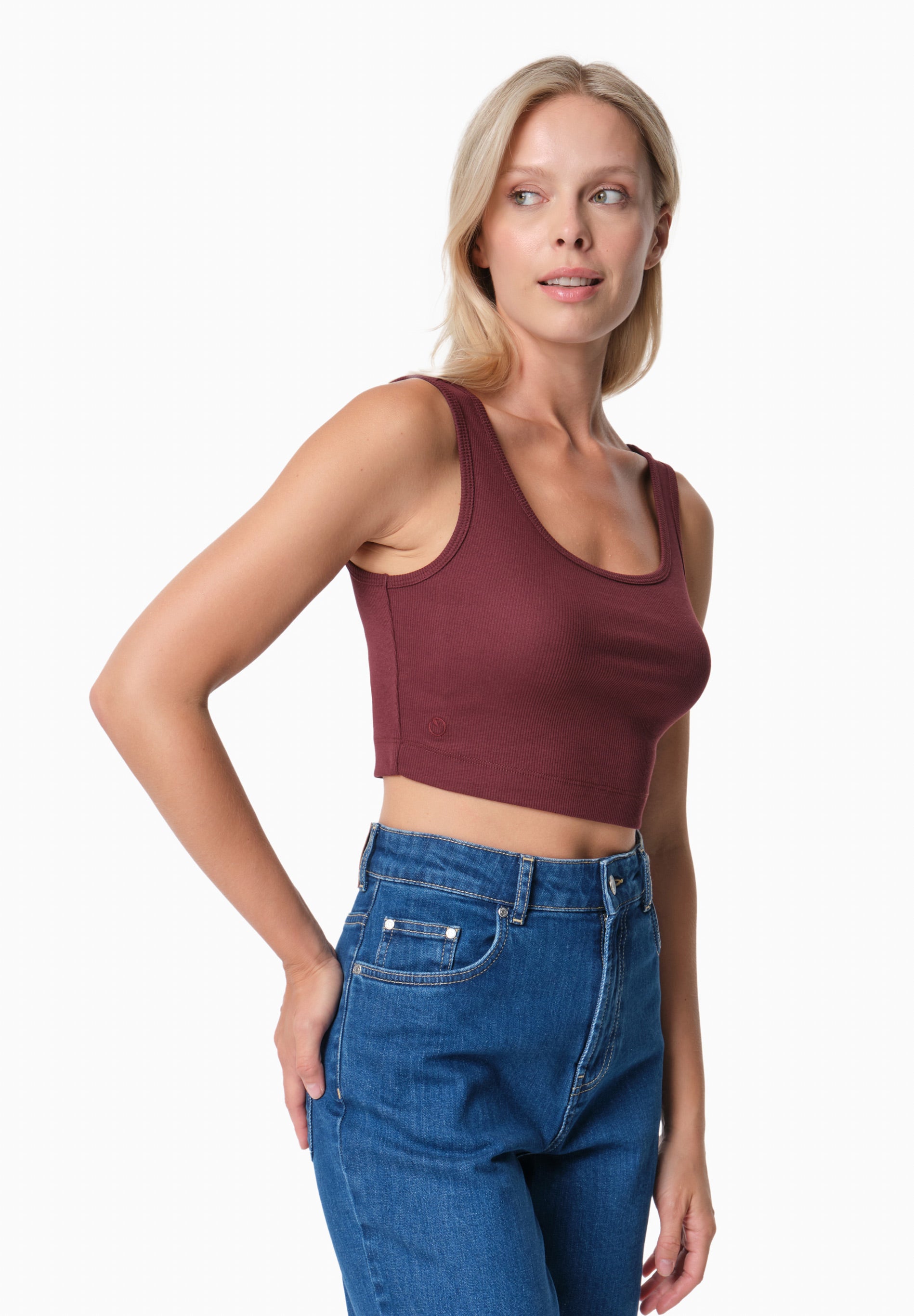 IRISS | Ripp-Crop-Top aus TENCEL™ Modal und Bio-Baumwolle