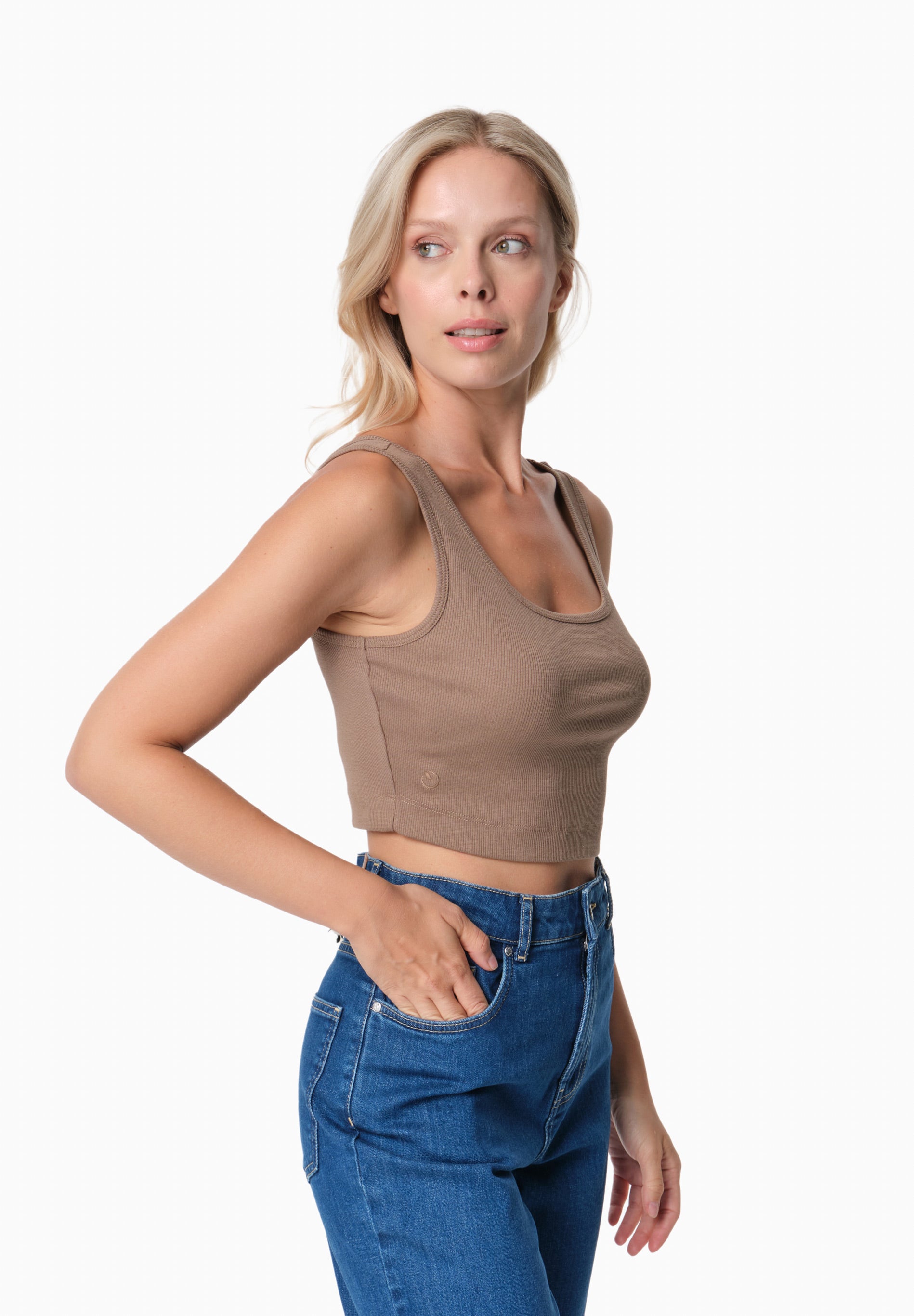 IRISS | Ripp-Crop-Top aus TENCEL™ Modal und Bio-Baumwolle