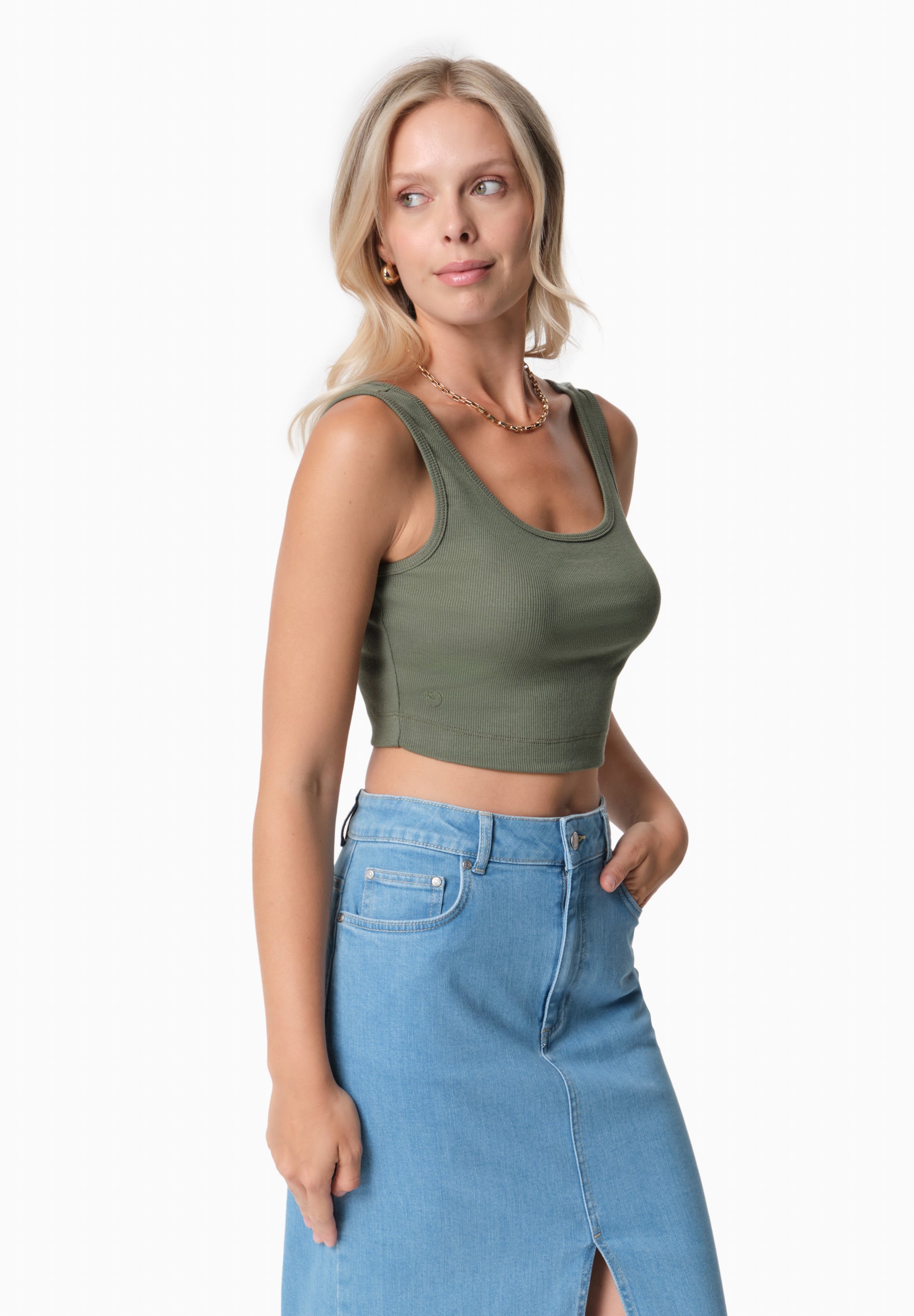 IRISS | Ripp-Crop-Top aus TENCEL™ Modal und Bio-Baumwolle