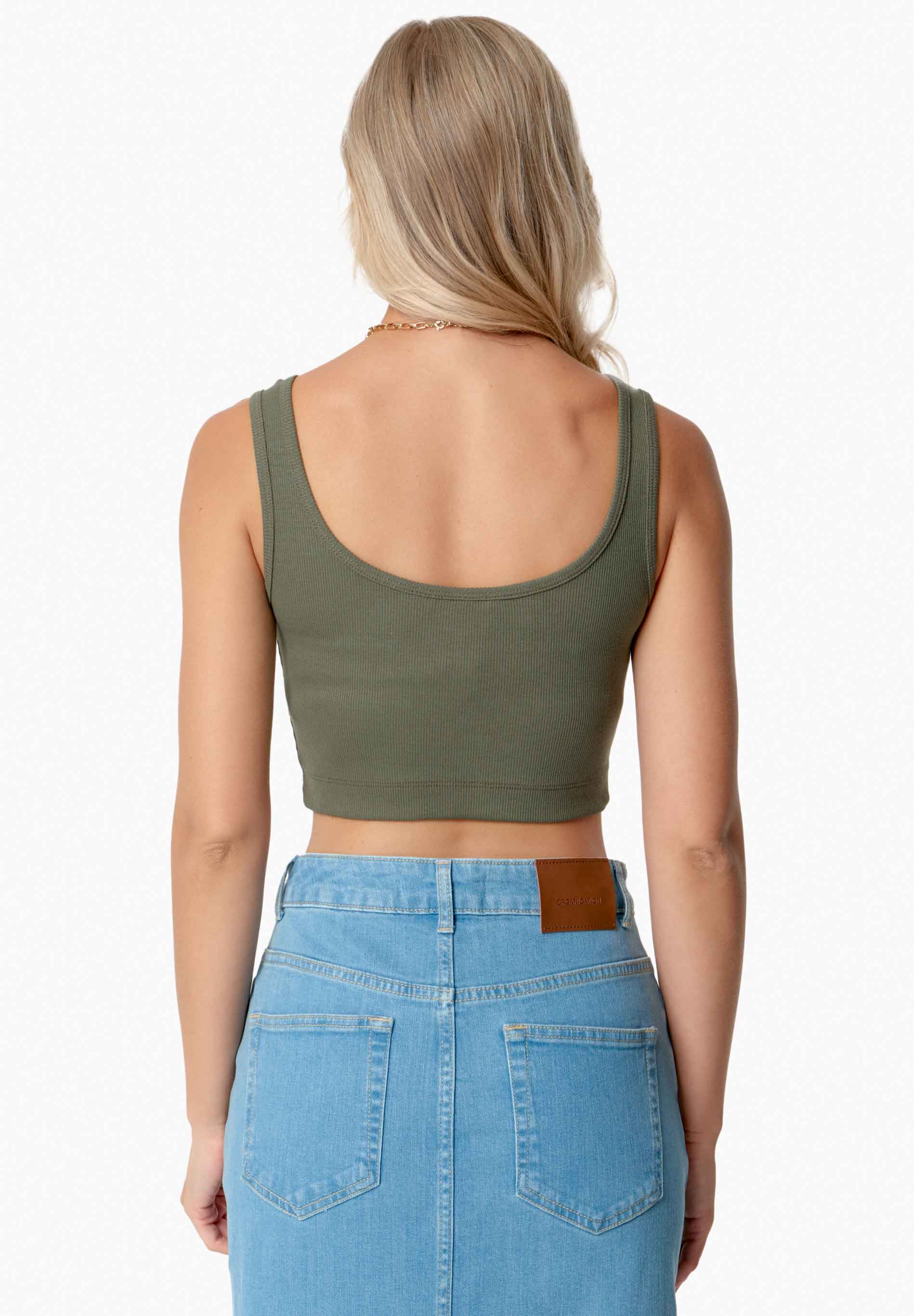 IRISS | Ripp-Crop-Top aus TENCEL™ Modal und Bio-Baumwolle