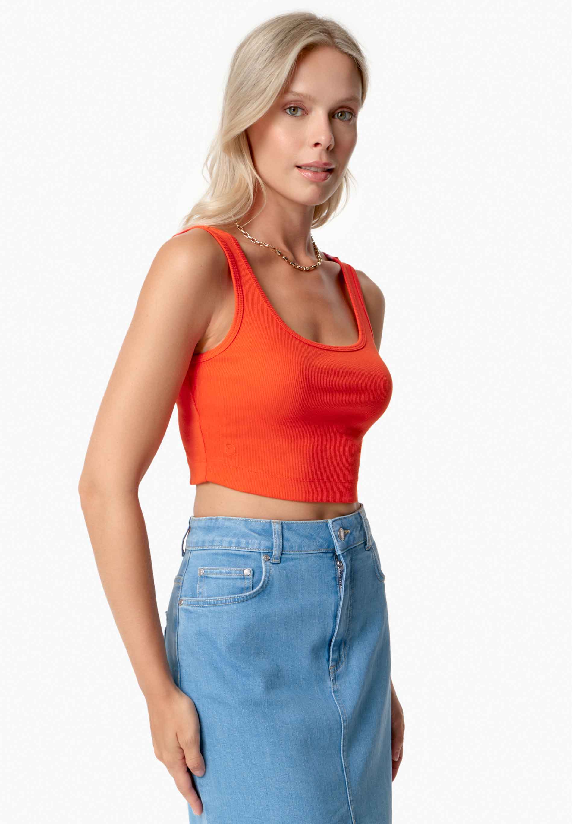IRISS | Ripp-Crop-Top aus TENCEL™ Modal und Bio-Baumwolle