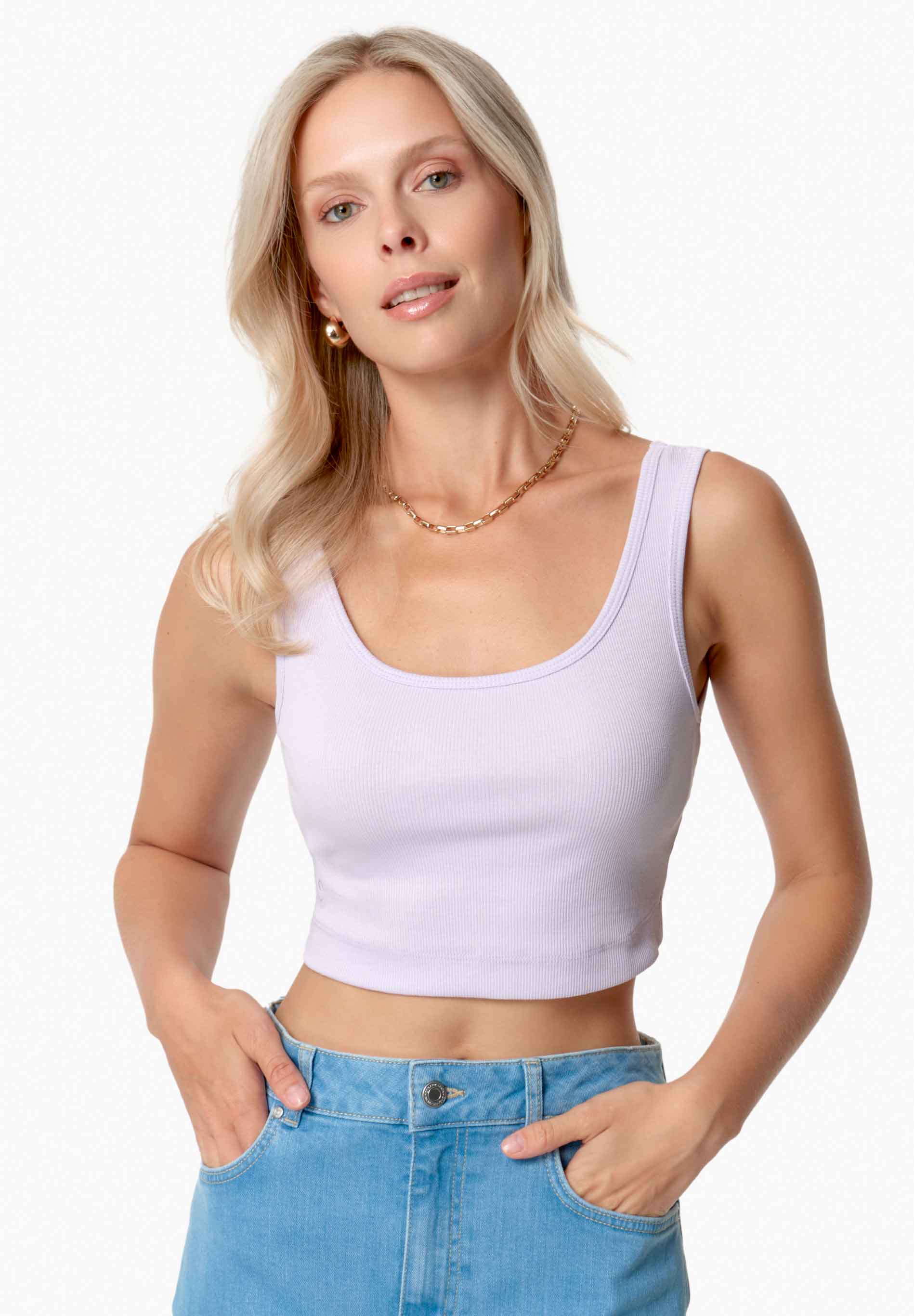 IRISS | Ripp-Crop-Top aus TENCEL™ Modal und Bio-Baumwolle