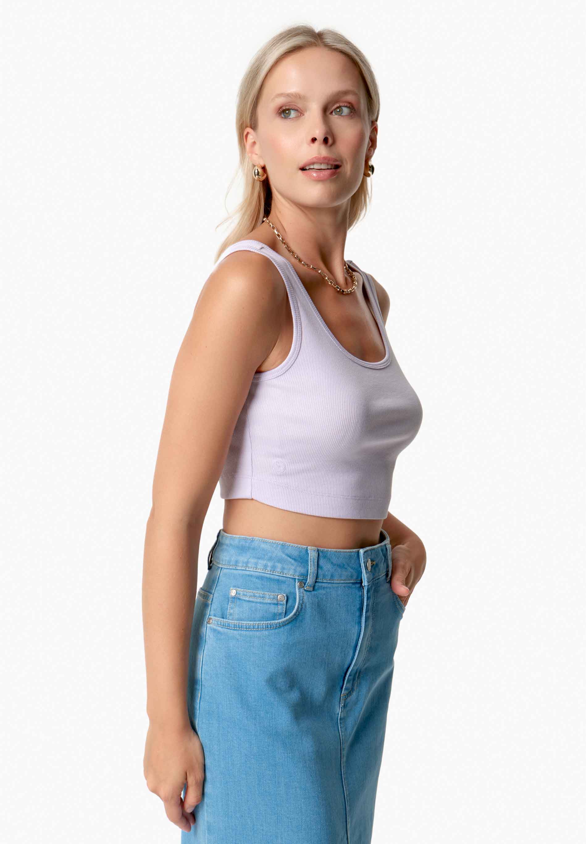 IRISS | Ripp-Crop-Top aus TENCEL™ Modal und Bio-Baumwolle