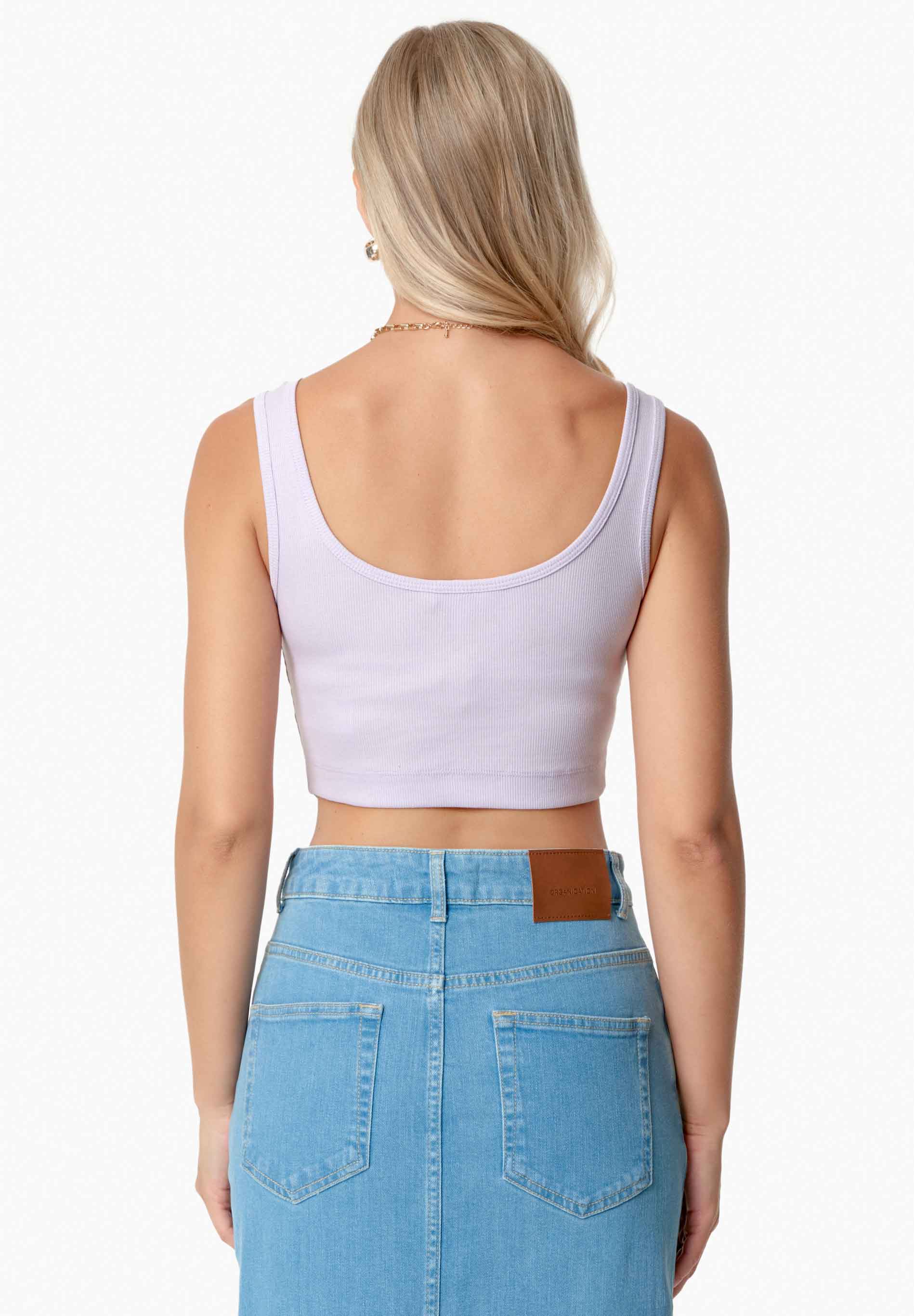 IRISS | Ripp-Crop-Top aus TENCEL™ Modal und Bio-Baumwolle