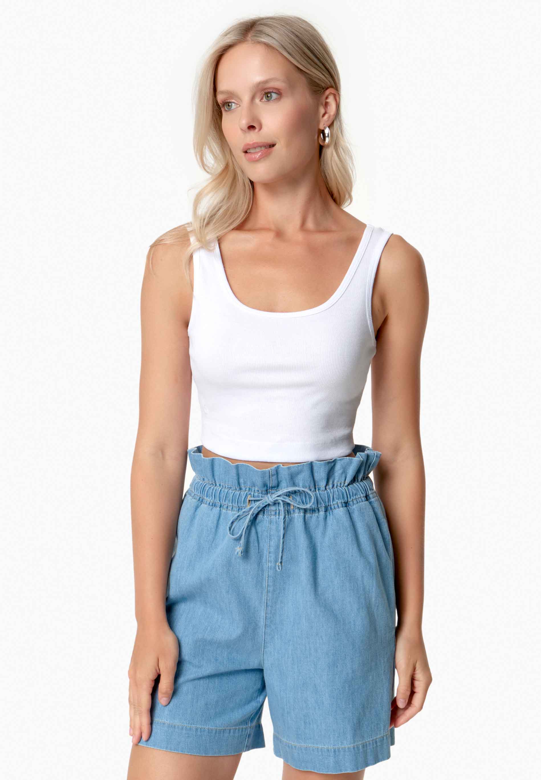 IRISS | Ripp-Crop-Top aus TENCEL™ Modal und Bio-Baumwolle