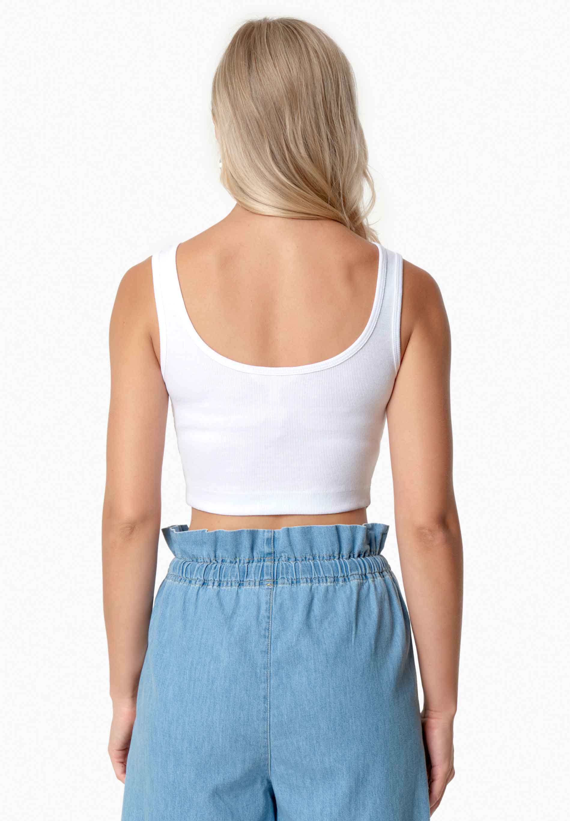 IRISS | Ripp-Crop-Top aus TENCEL™ Modal und Bio-Baumwolle