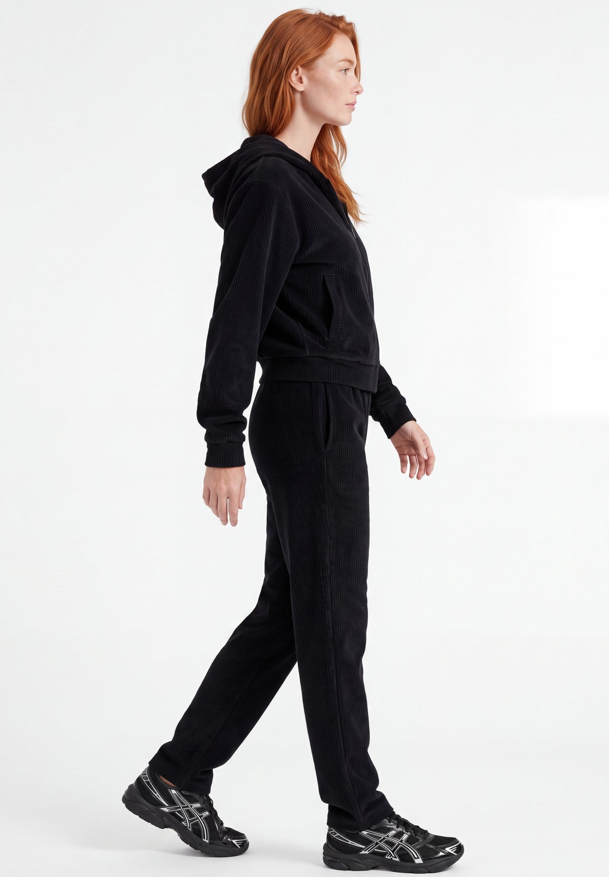 JAYYA | Cord-Sweatjacke aus Bio-Baumwolle
