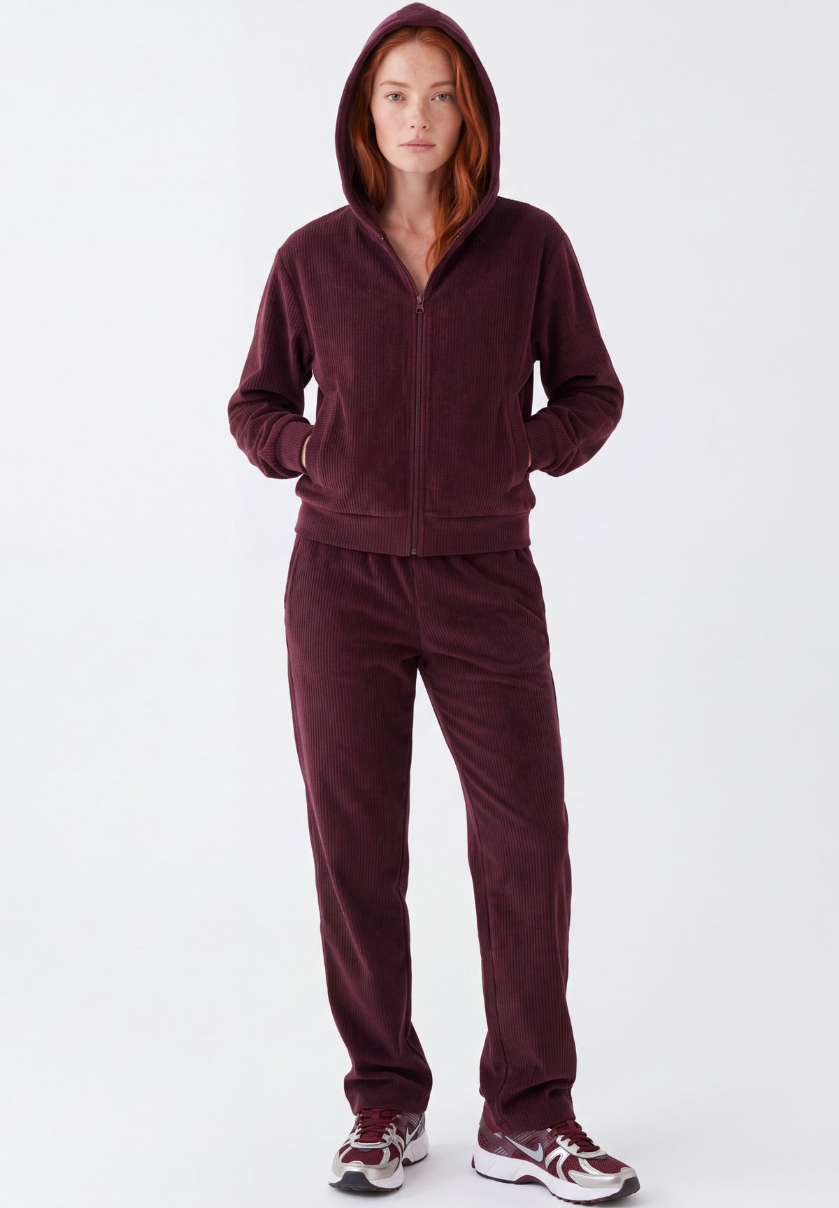 JAYYA | Cord-Sweatjacke aus Bio-Baumwolle