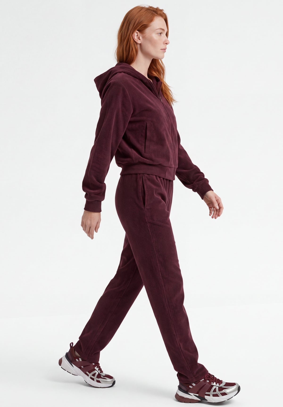 JAYYA | Cord-Sweatjacke aus Bio-Baumwolle