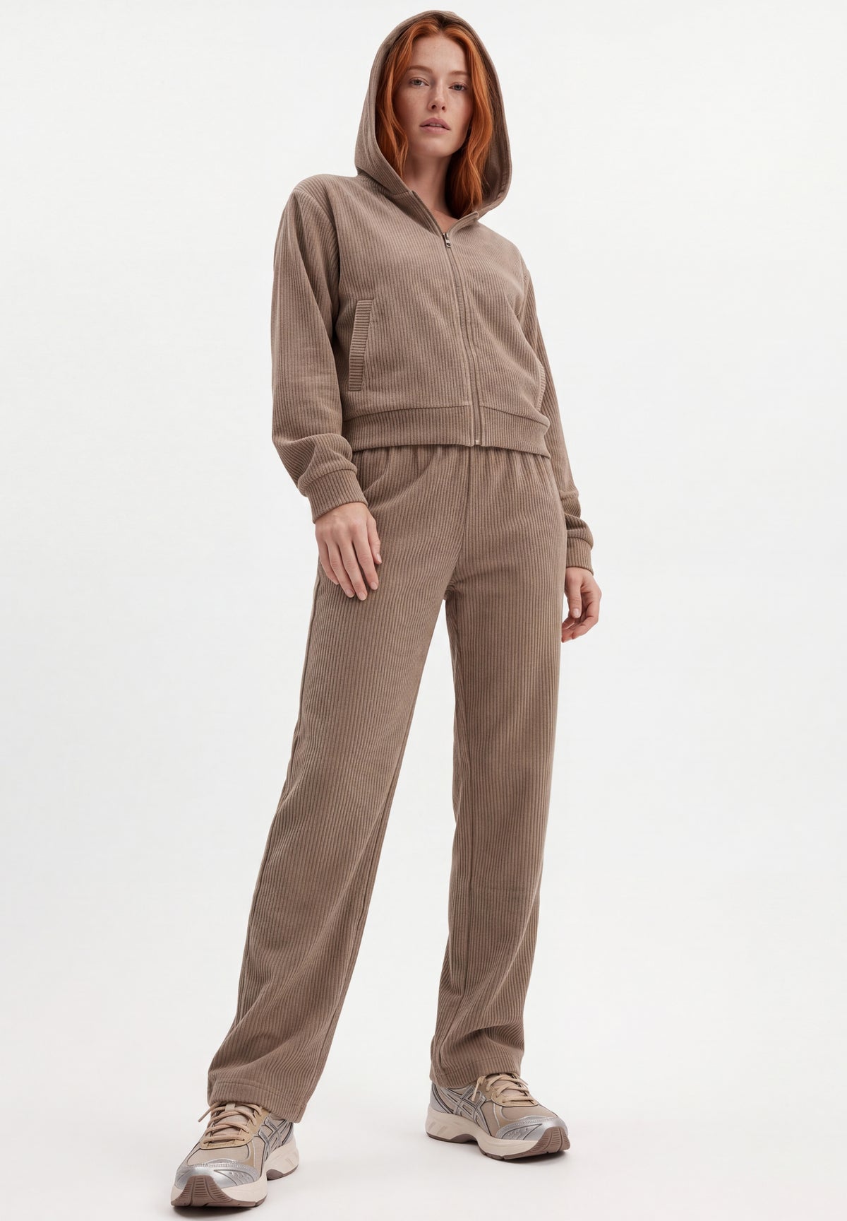 JAYYA | Cord-Sweatjacke aus Bio-Baumwolle