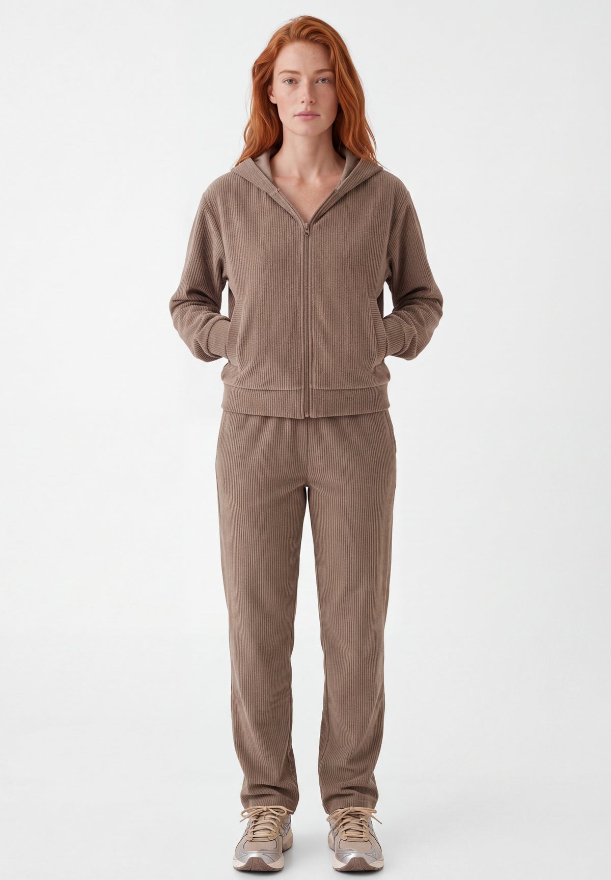 JAYYA | Cord-Sweatjacke aus Bio-Baumwolle