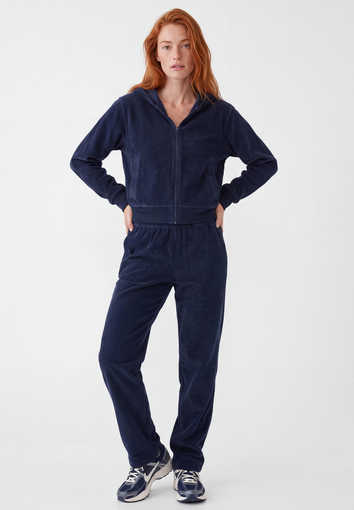 JAYYA | Cord-Sweatjacke aus Bio-Baumwolle