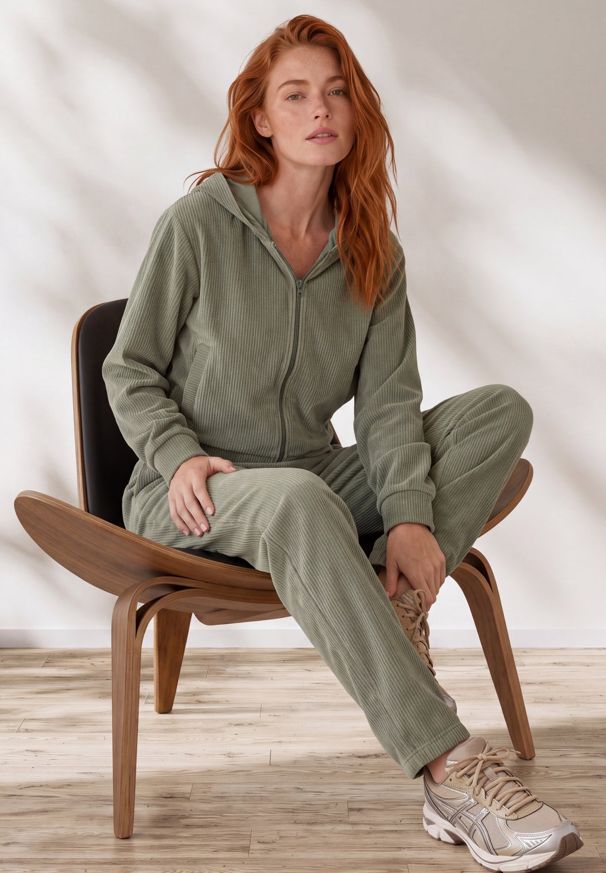 JAYYA | Cord-Sweatjacke aus Bio-Baumwolle
