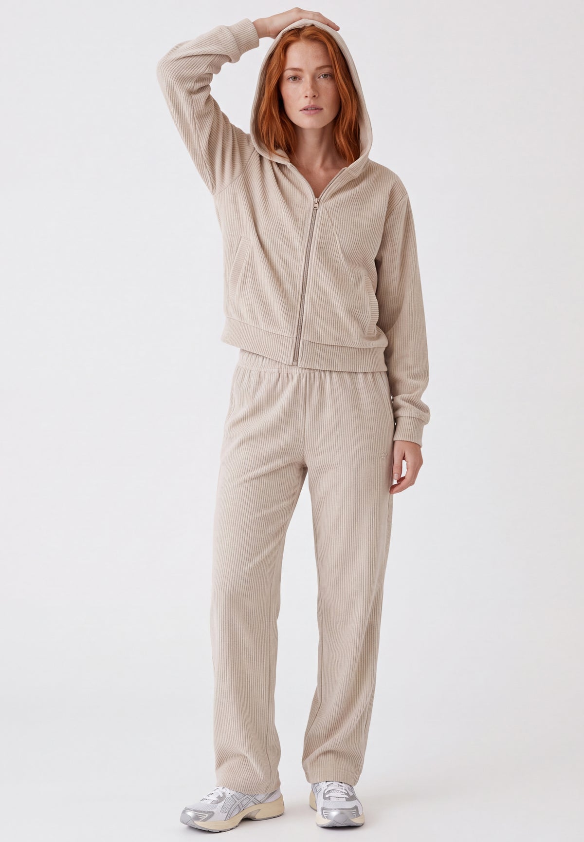 JAYYA | Cord-Sweatjacke aus Bio-Baumwolle