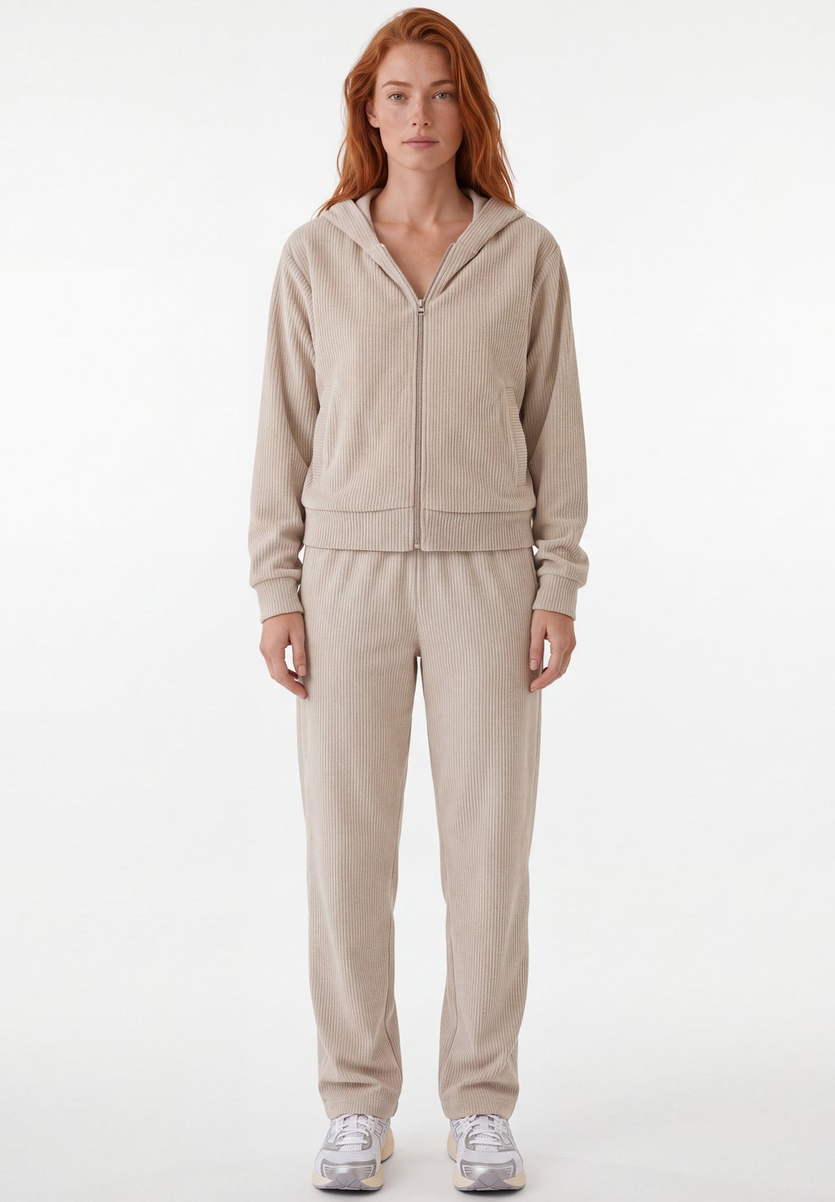 JAYYA | Cord-Sweatjacke aus Bio-Baumwolle