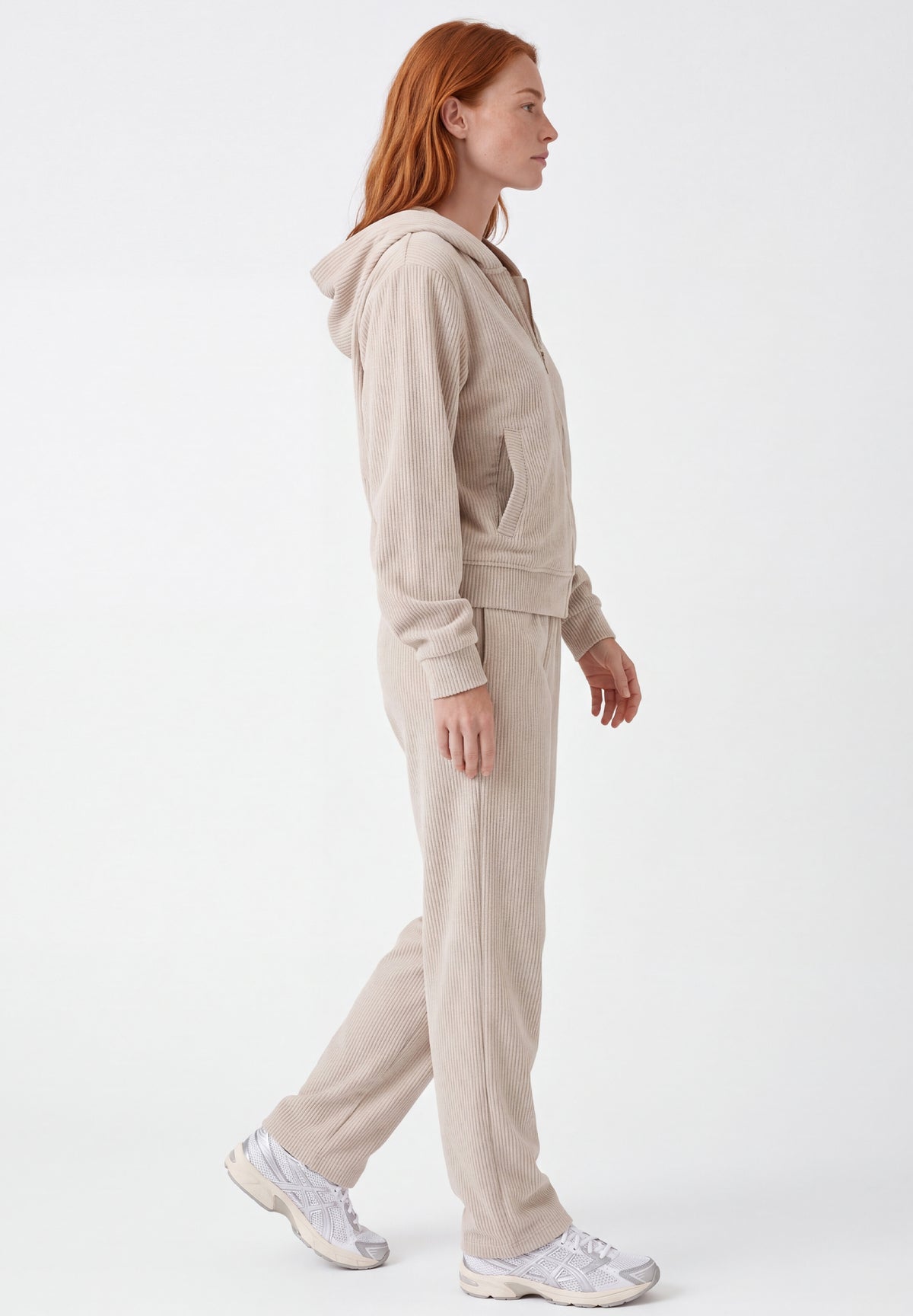 JAYYA | Cord-Sweatjacke aus Bio-Baumwolle