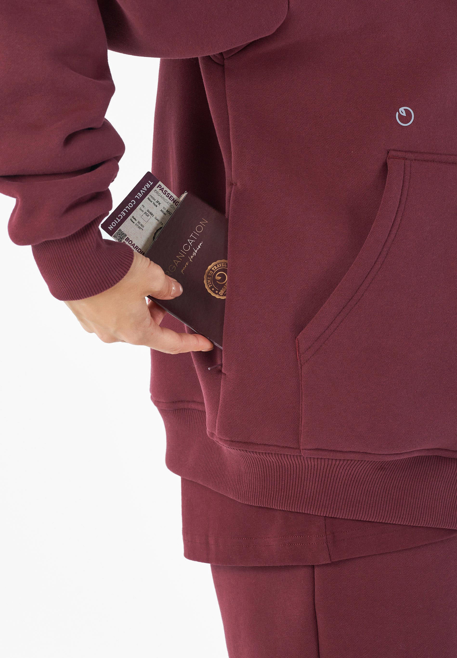 JENNA | Essentials Travel Unisex Full Zip-Hoodie aus Bio-Baumwolle und recyceltem Polyester