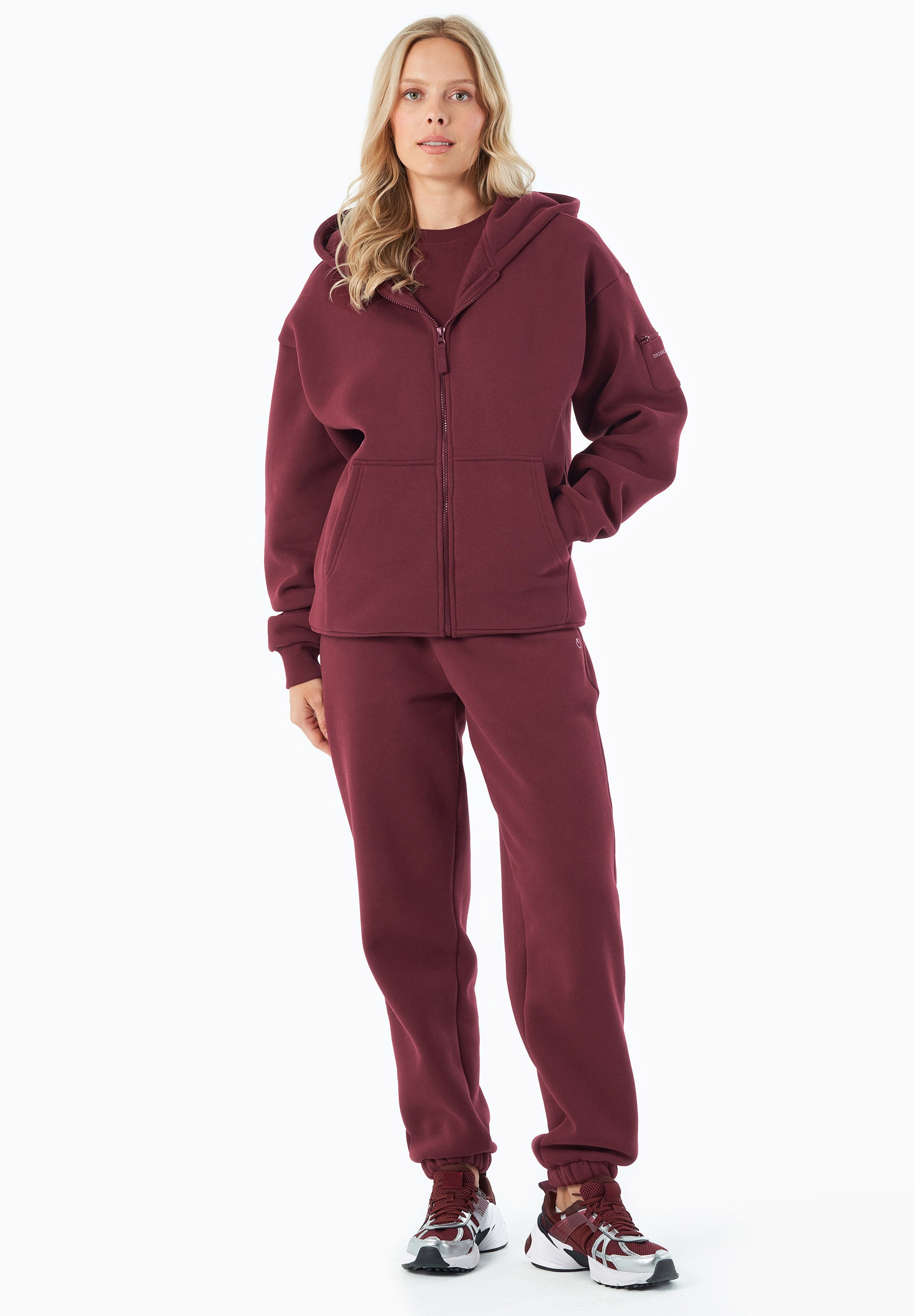JENNA | Essentials Travel Unisex Full Zip-Hoodie aus Bio-Baumwolle und recyceltem Polyester