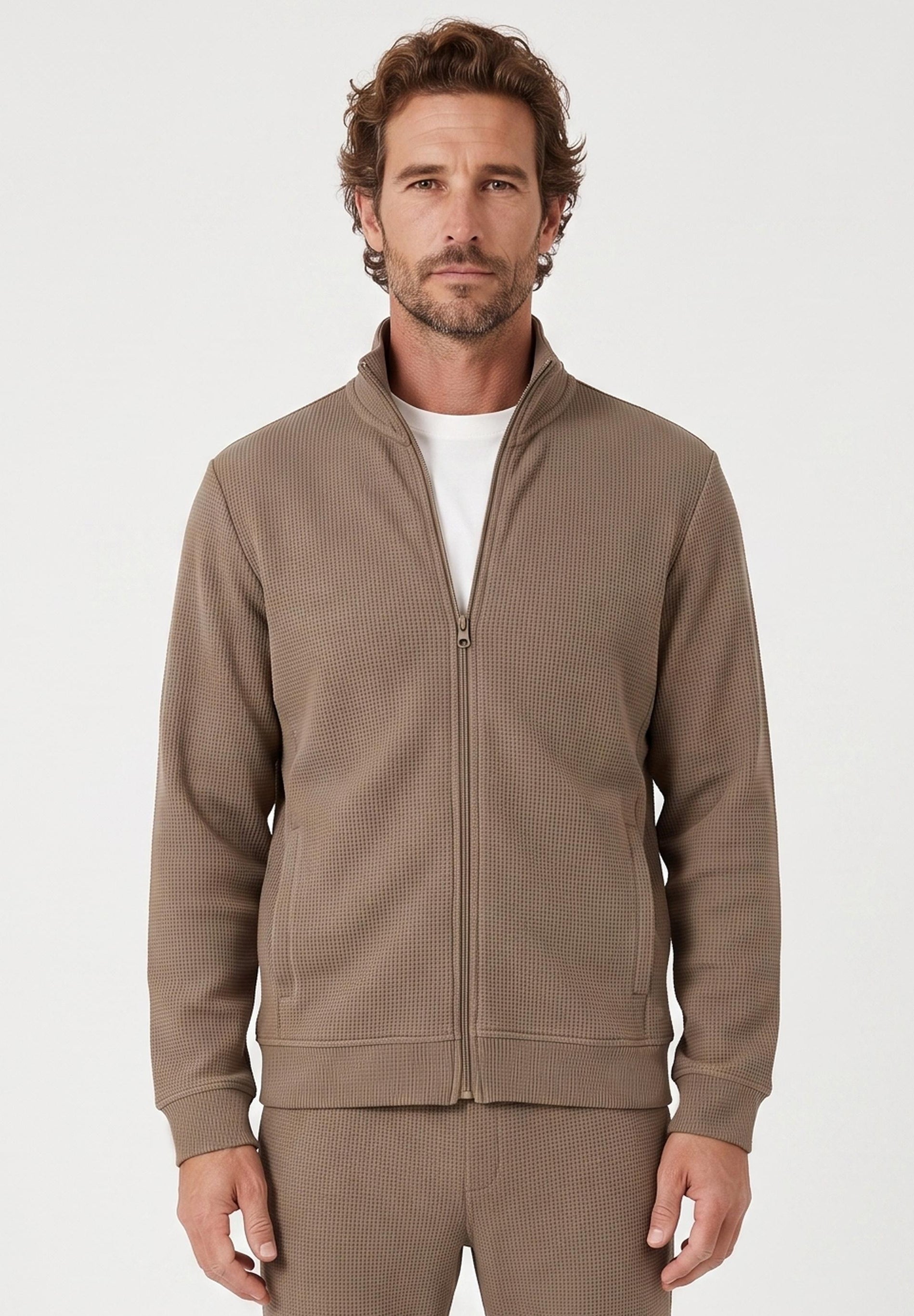 JORRIN | Waffel-Jacke aus Bio-Baumwolle & recyceltem Polyester