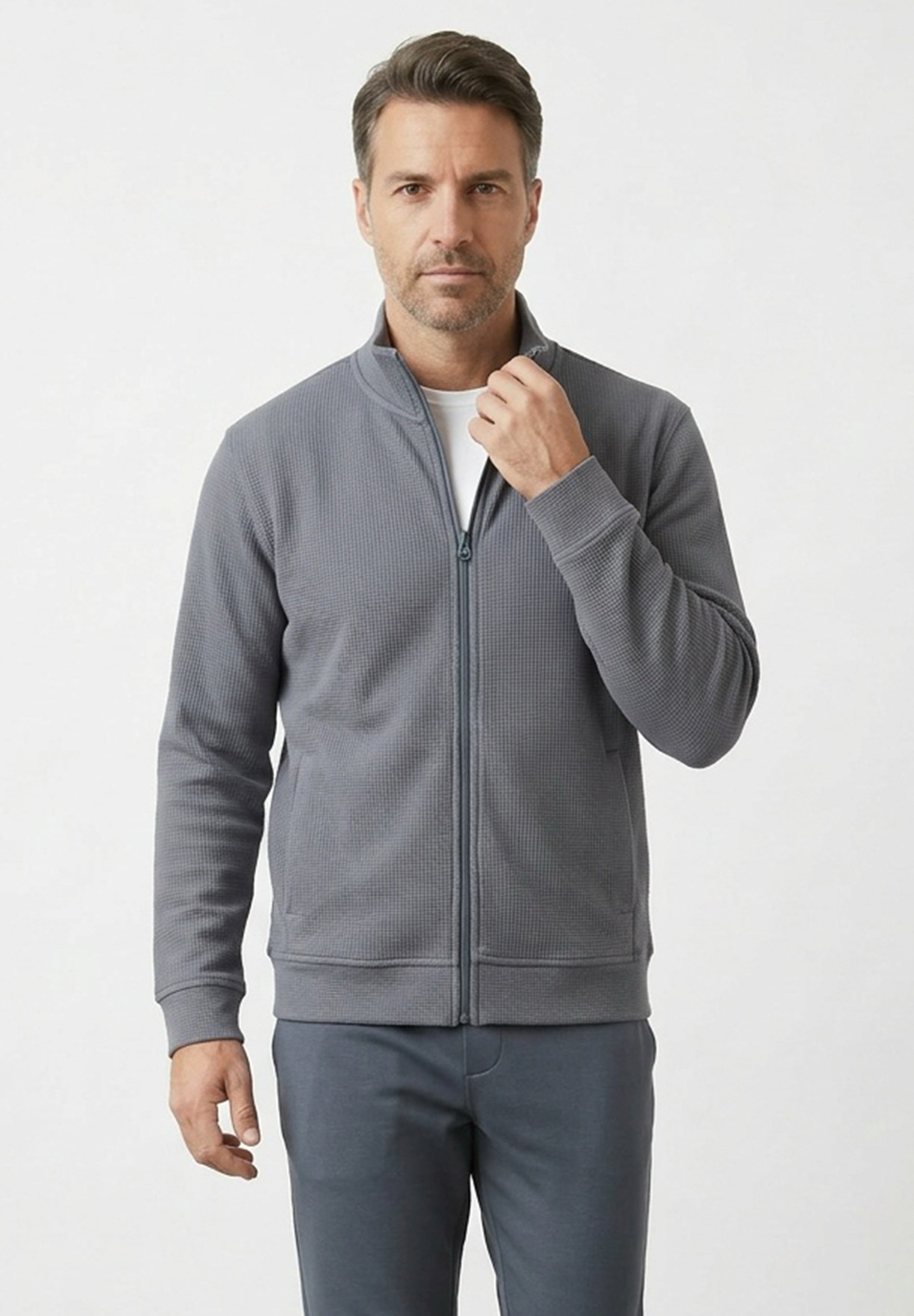 JORRIN | Waffel-Jacke aus Bio-Baumwolle & recyceltem Polyester