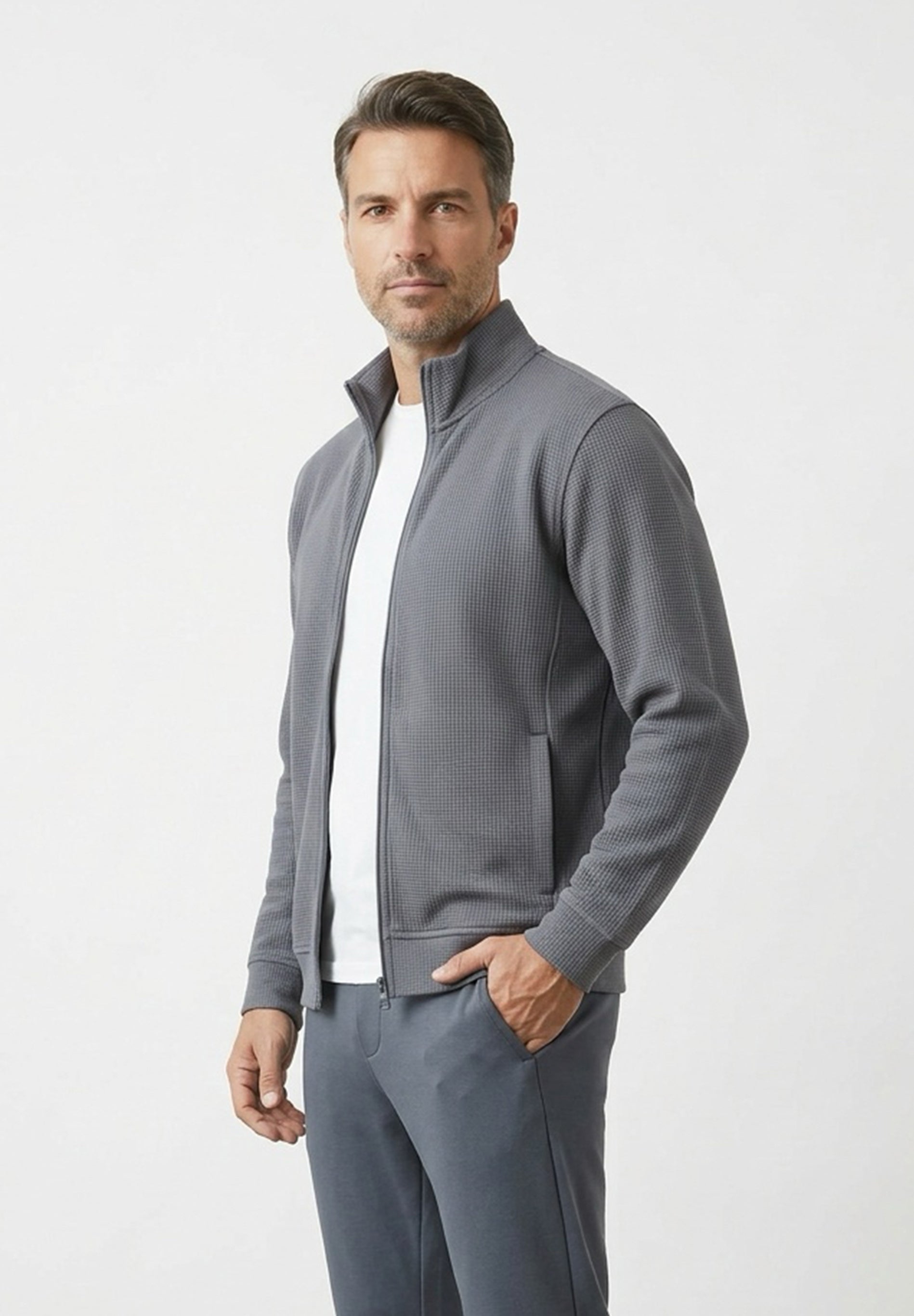 JORRIN | Waffel-Jacke aus Bio-Baumwolle & recyceltem Polyester