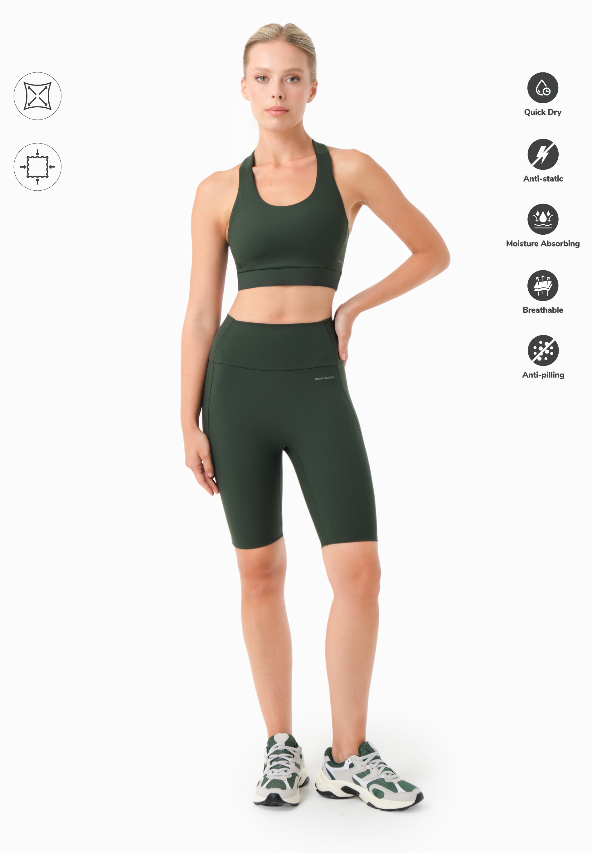 LESSLEY | Biker-Shorts aus recyceltem Polyamid