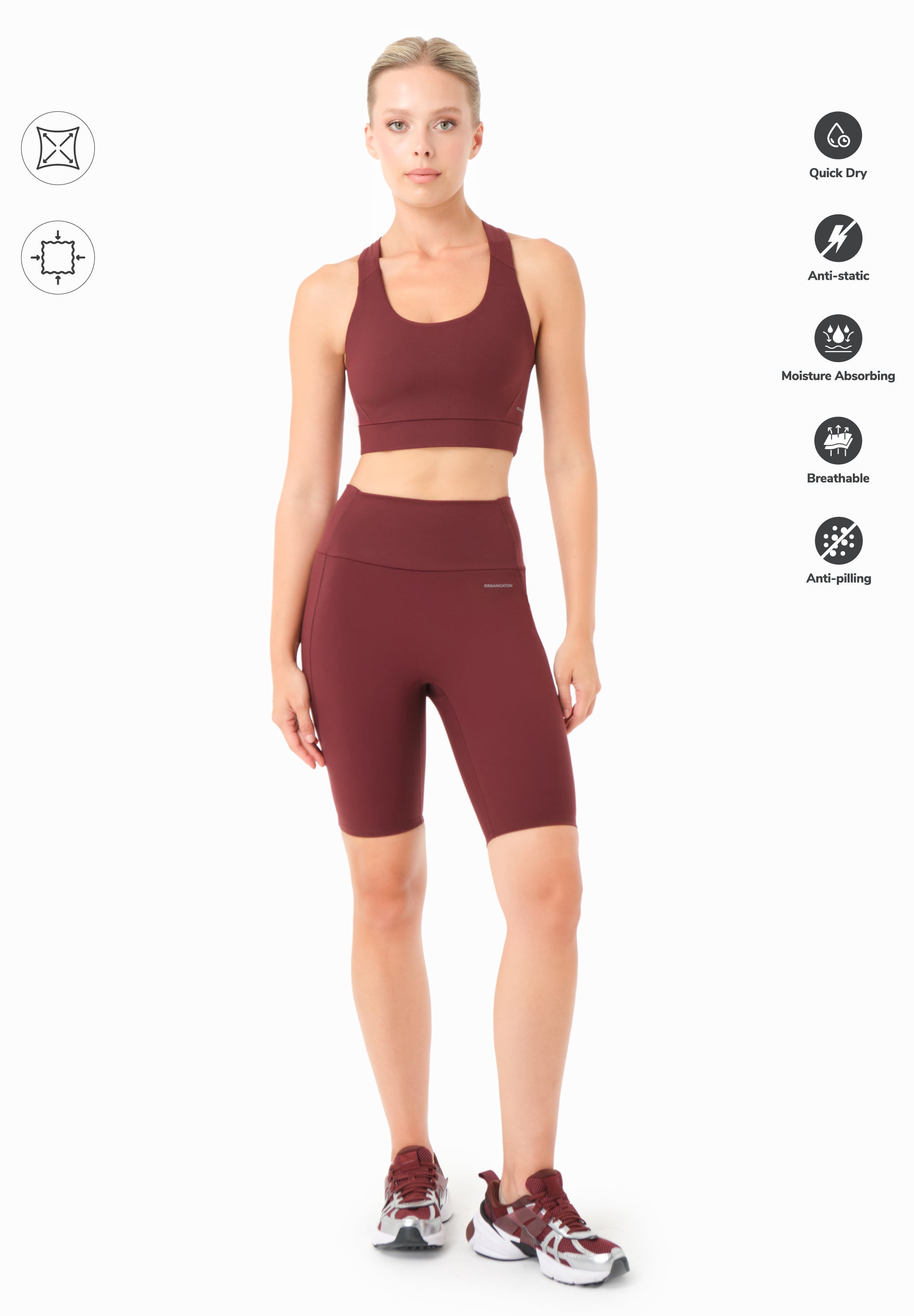 LESSLEY | Biker-Shorts aus recyceltem Polyamid